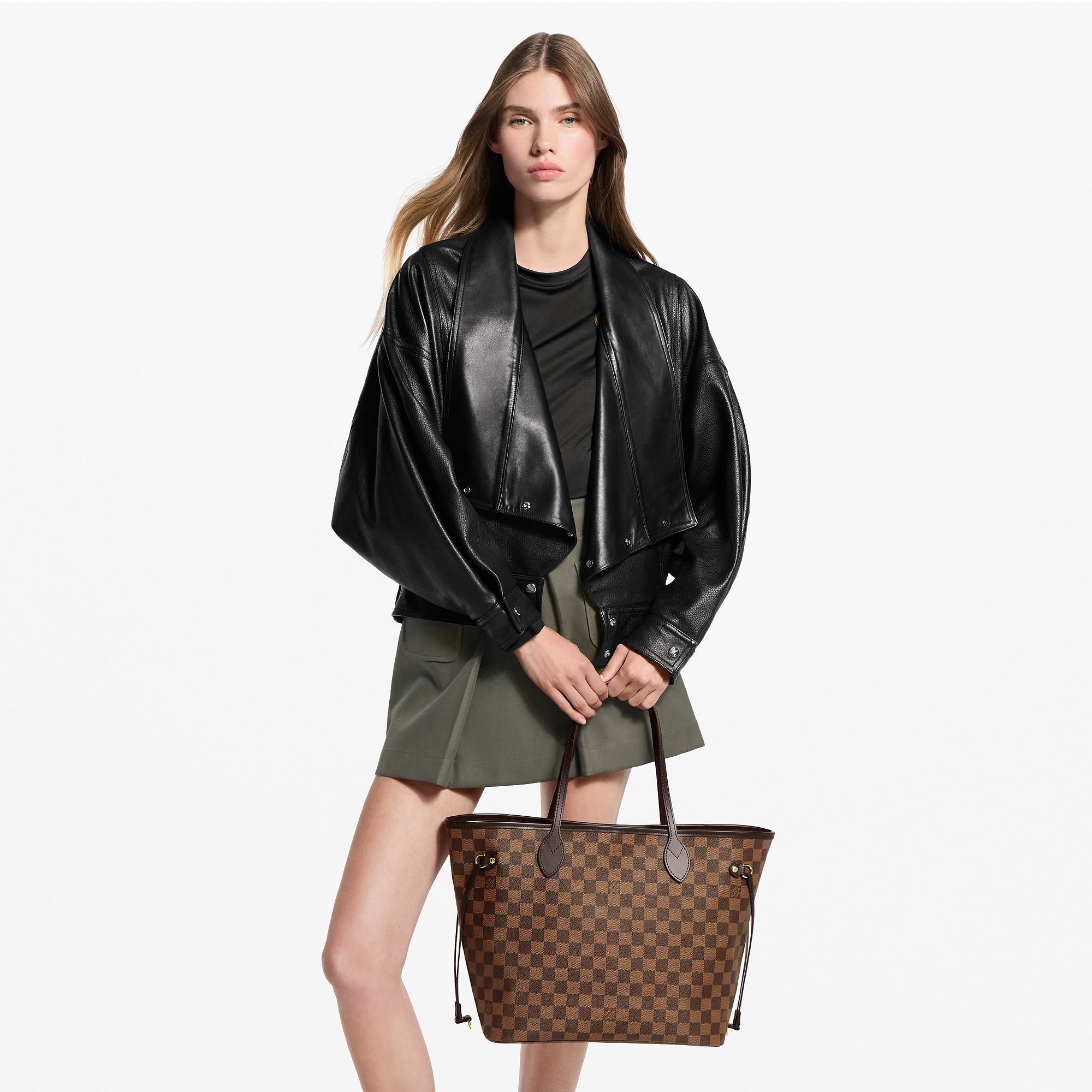 Leather -- NEVERFULL Medium Handbag