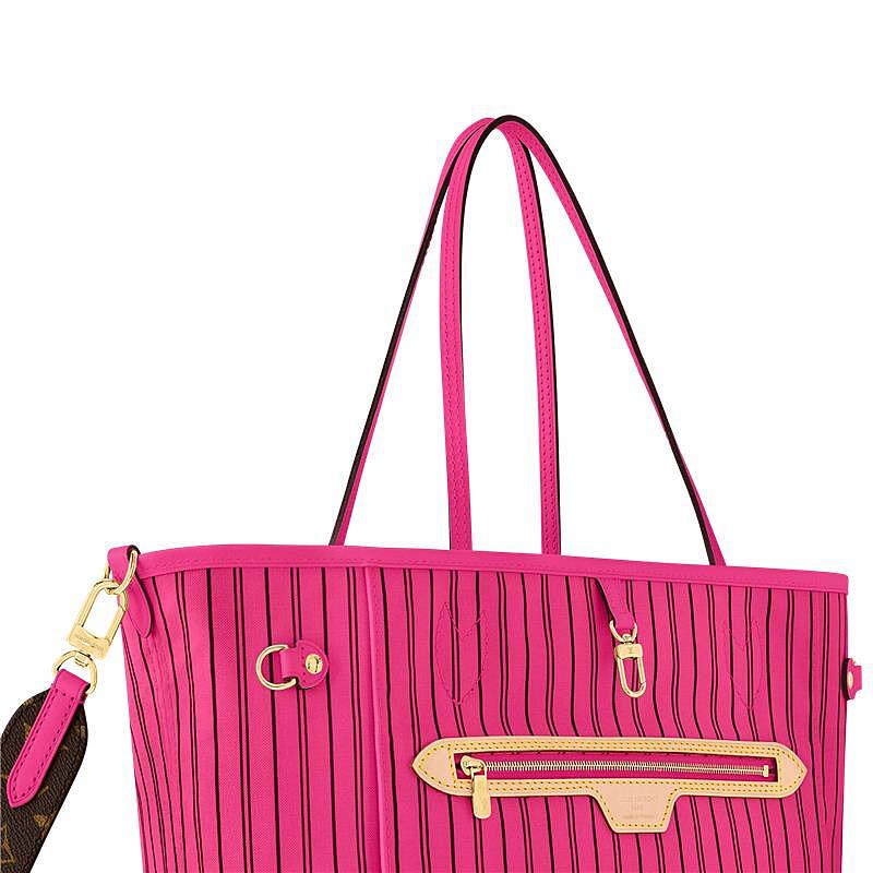 Leather -- NEVERFULL BANDOULIÈRE INSIDE OUT medium handbag