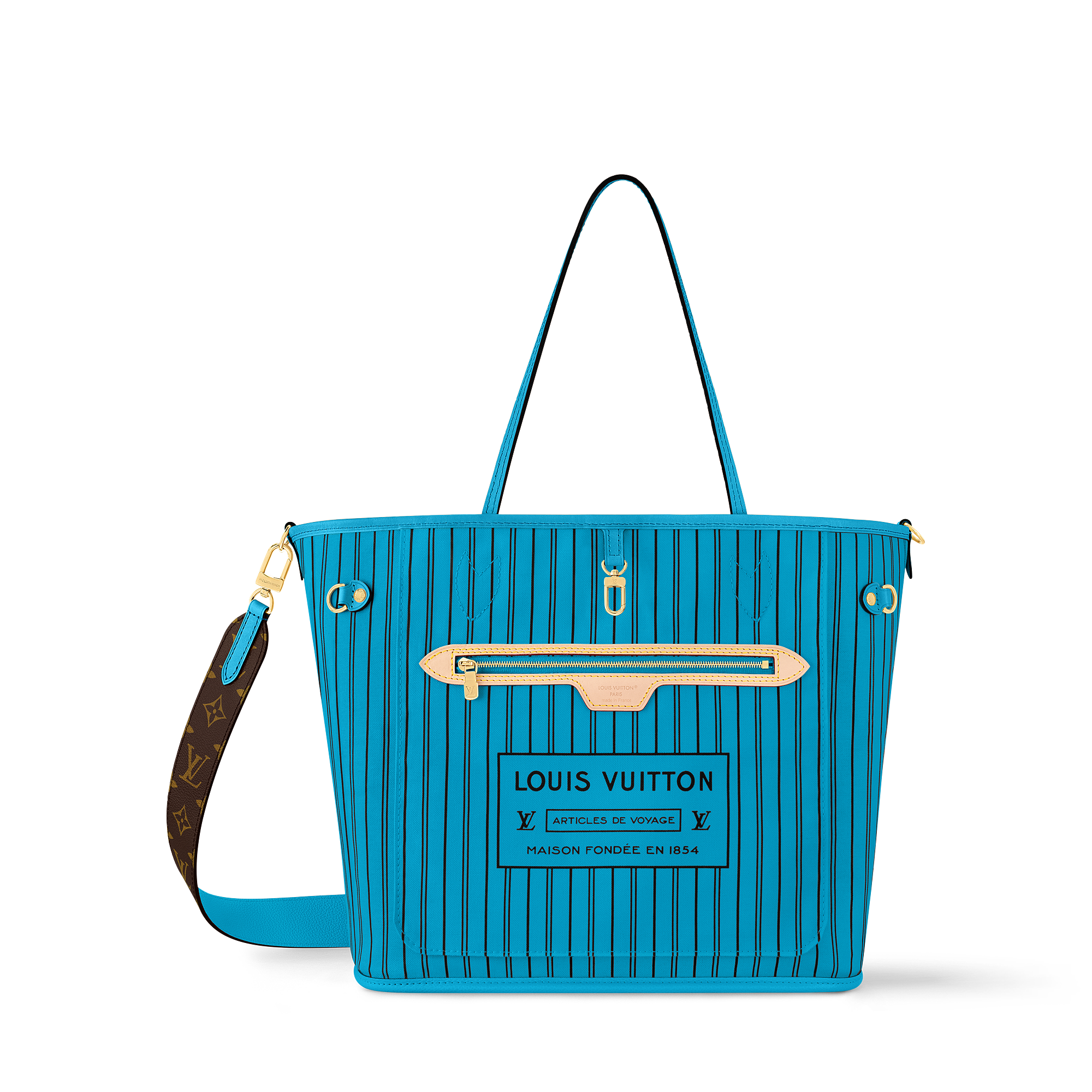 Edges -- NEVERFULL BANDOULIÈRE INSIDE OUT medium handbag