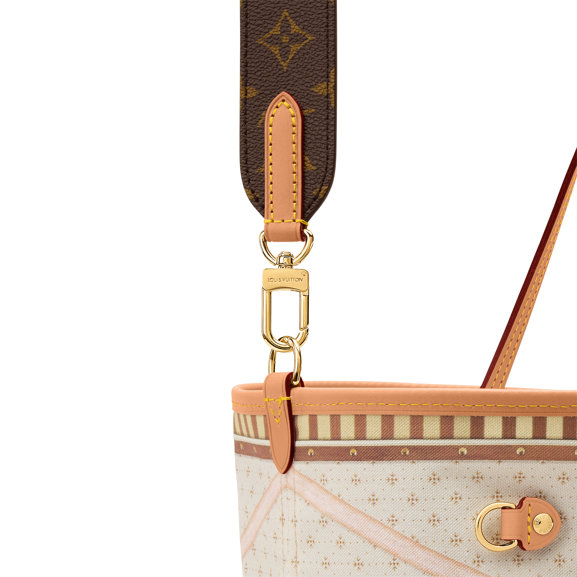 Leather -- NEVERFULL INSIDE OUT large handbag