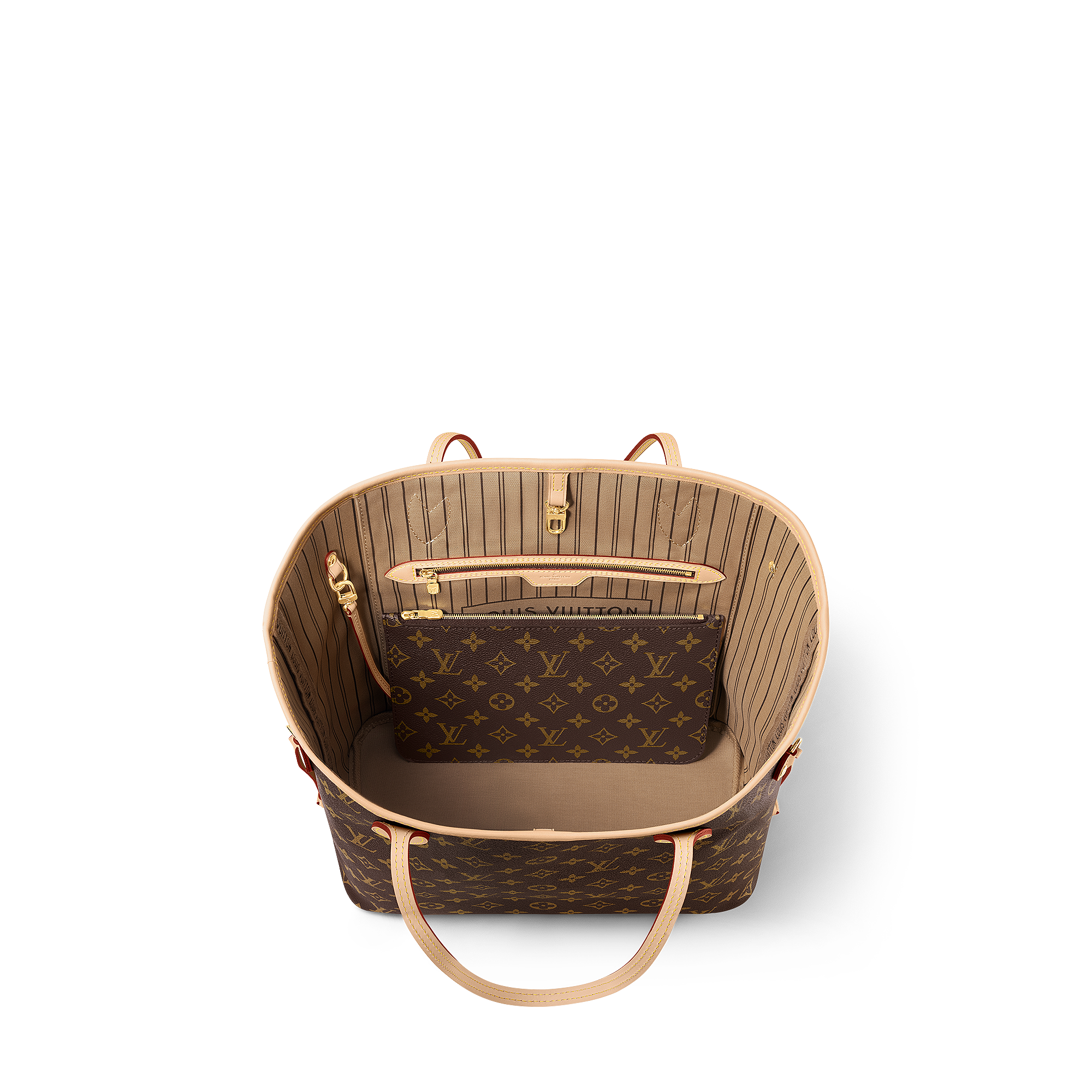 Leather -- NEVERFULL MON MONOGRAM Medium Handbag