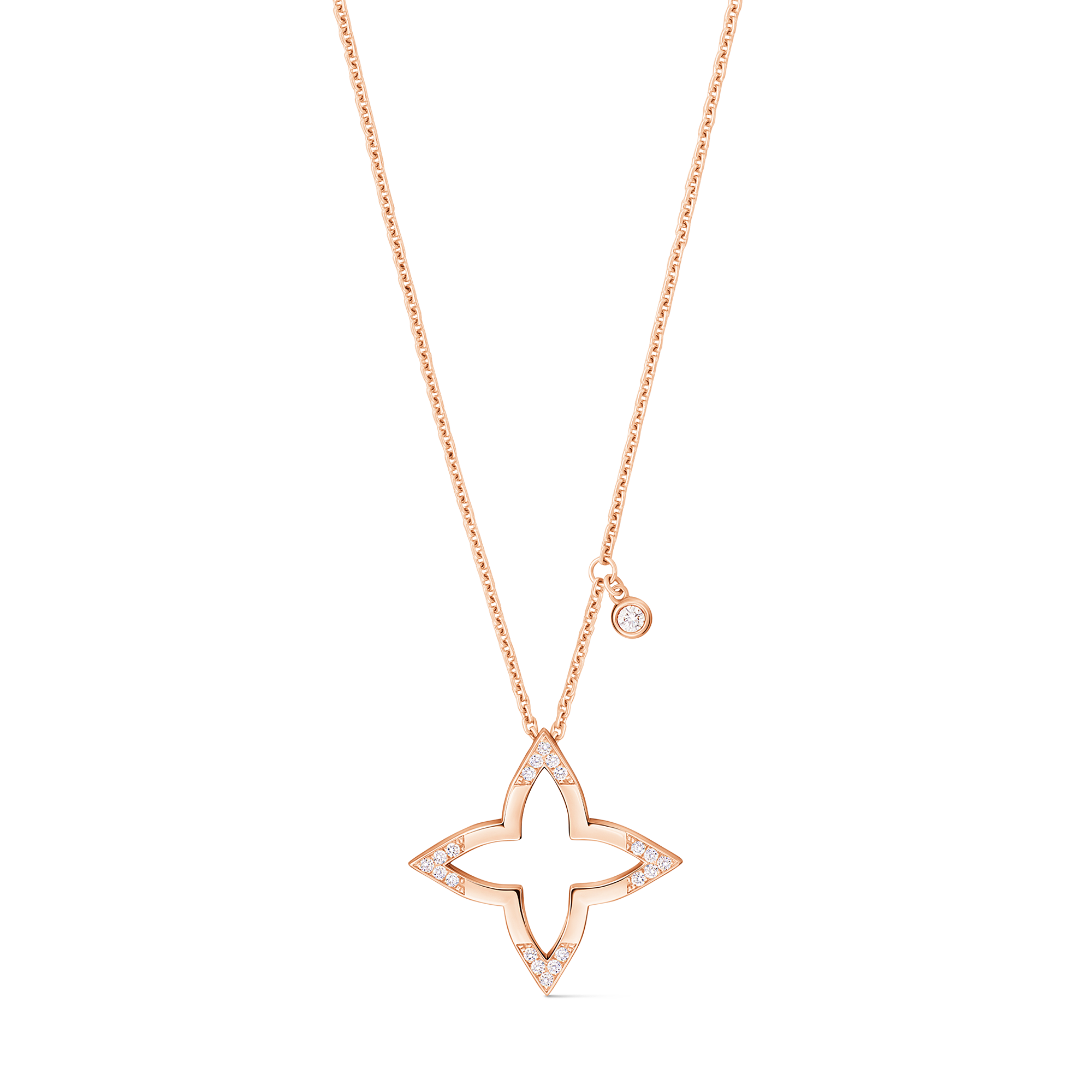 OMBRE BLOSSOM 18K Gold Diamond Necklace - 1