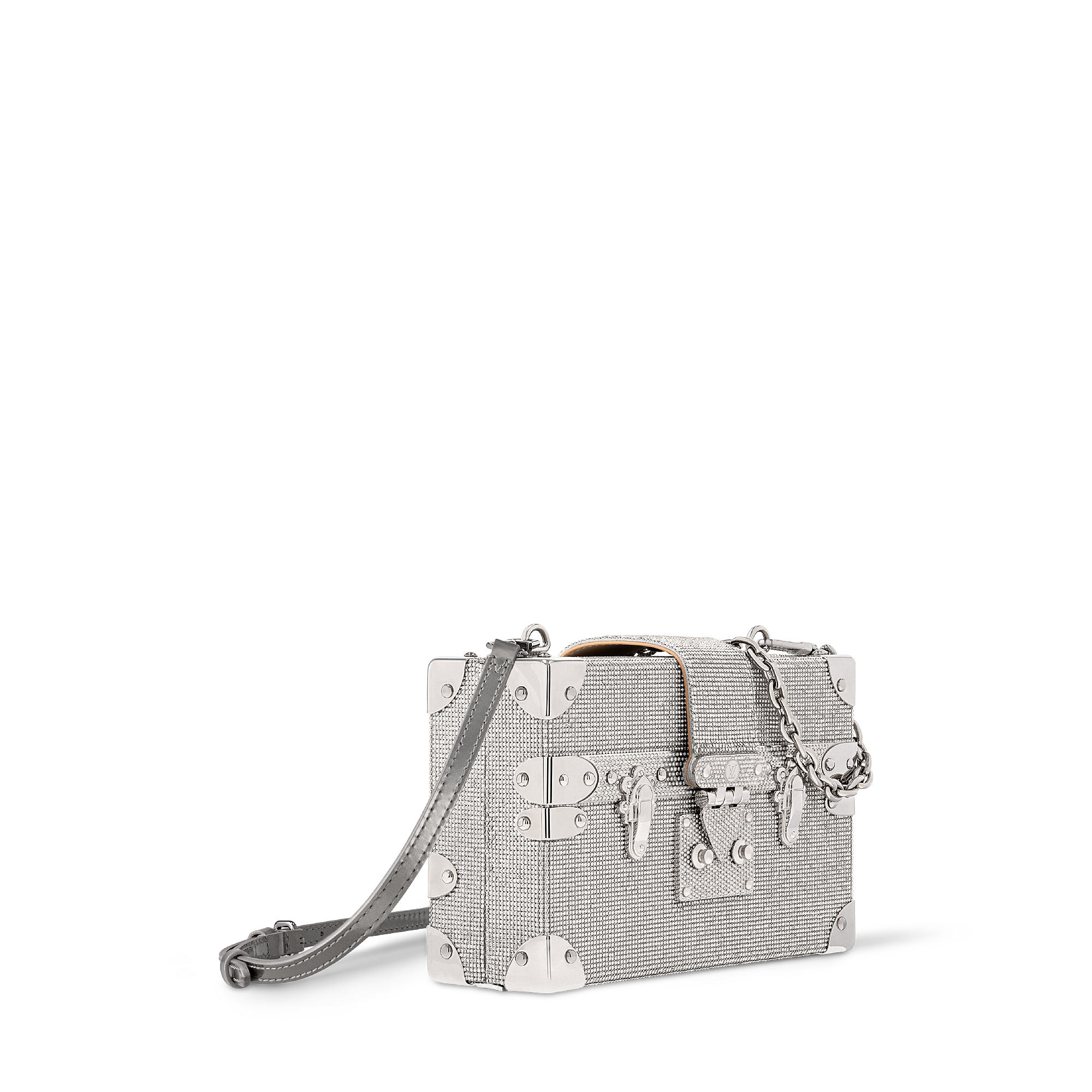 Leather -- PETITE MALLE CELEBRATION LV SPARKLE handbag