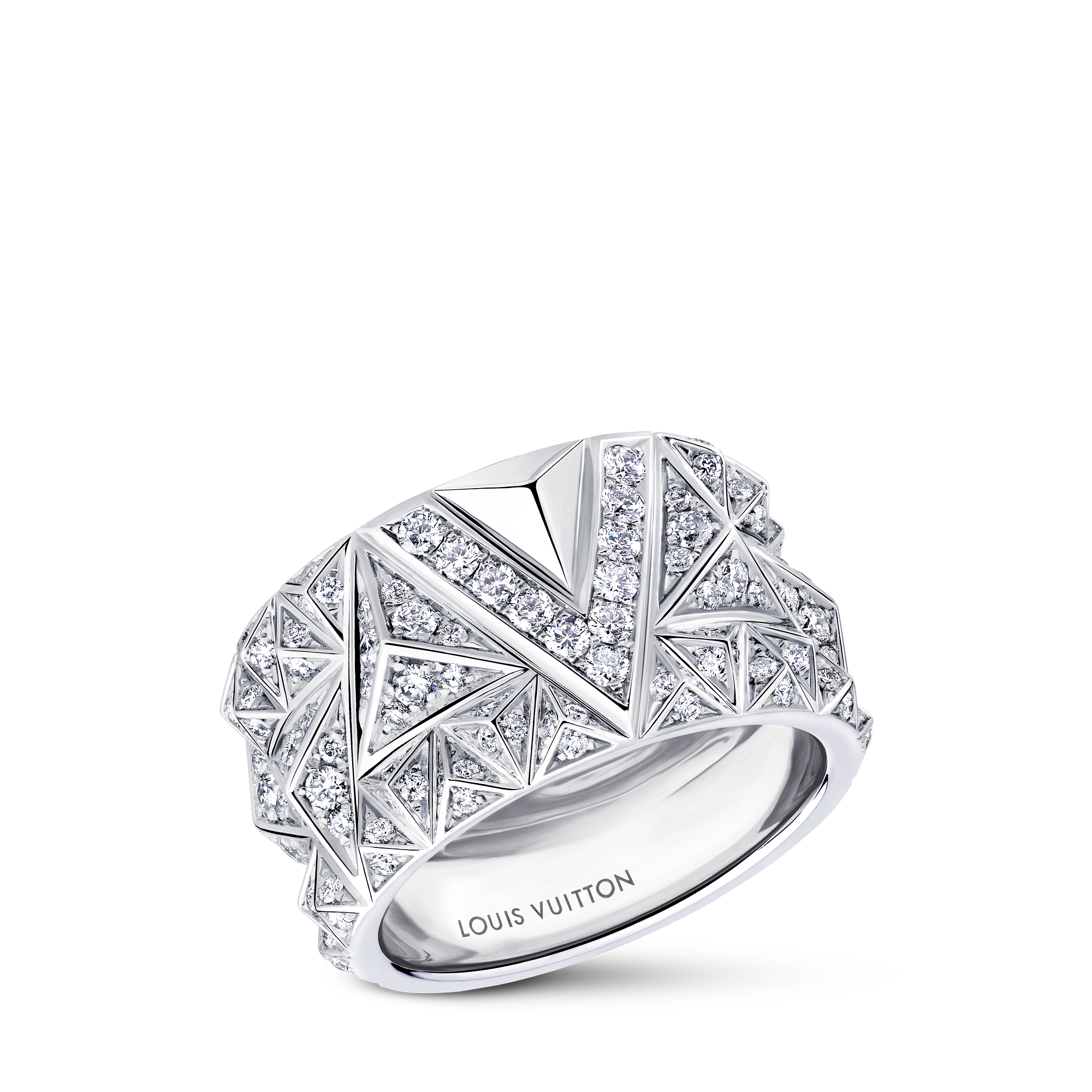 PURE V 18K Gold Diamond Ring - 3