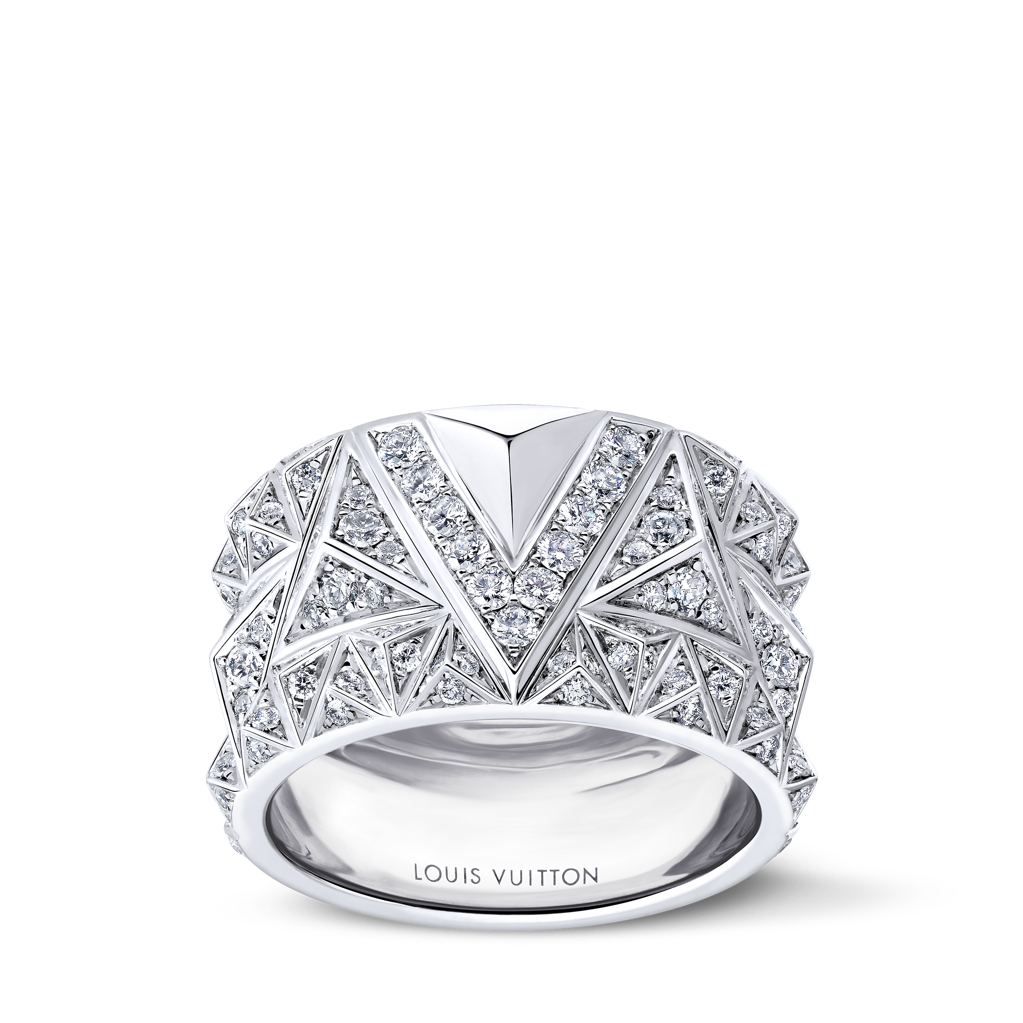 PURE V 18K Gold Diamond Ring - 1