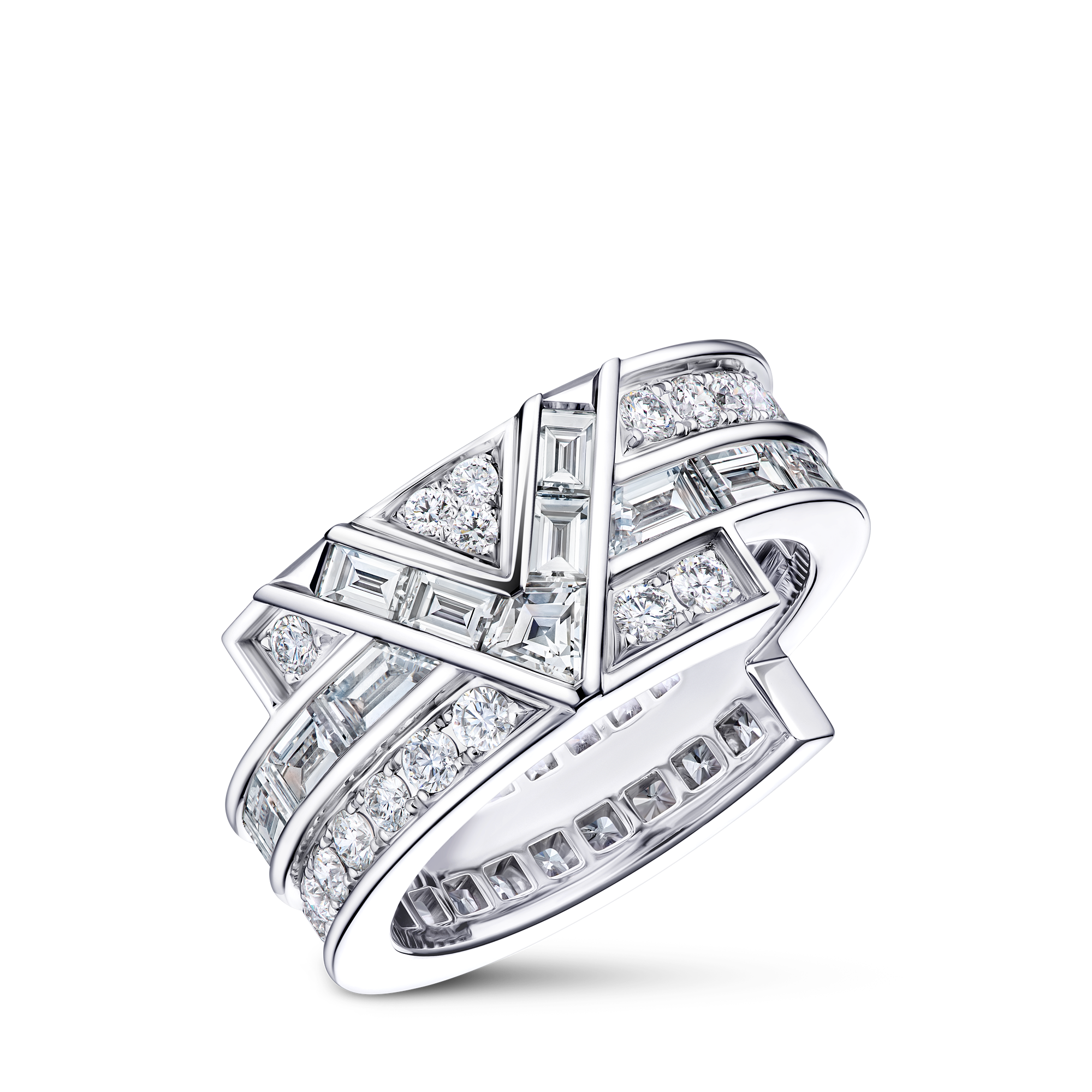 PURE V 18K Gold Diamond Ring - 3