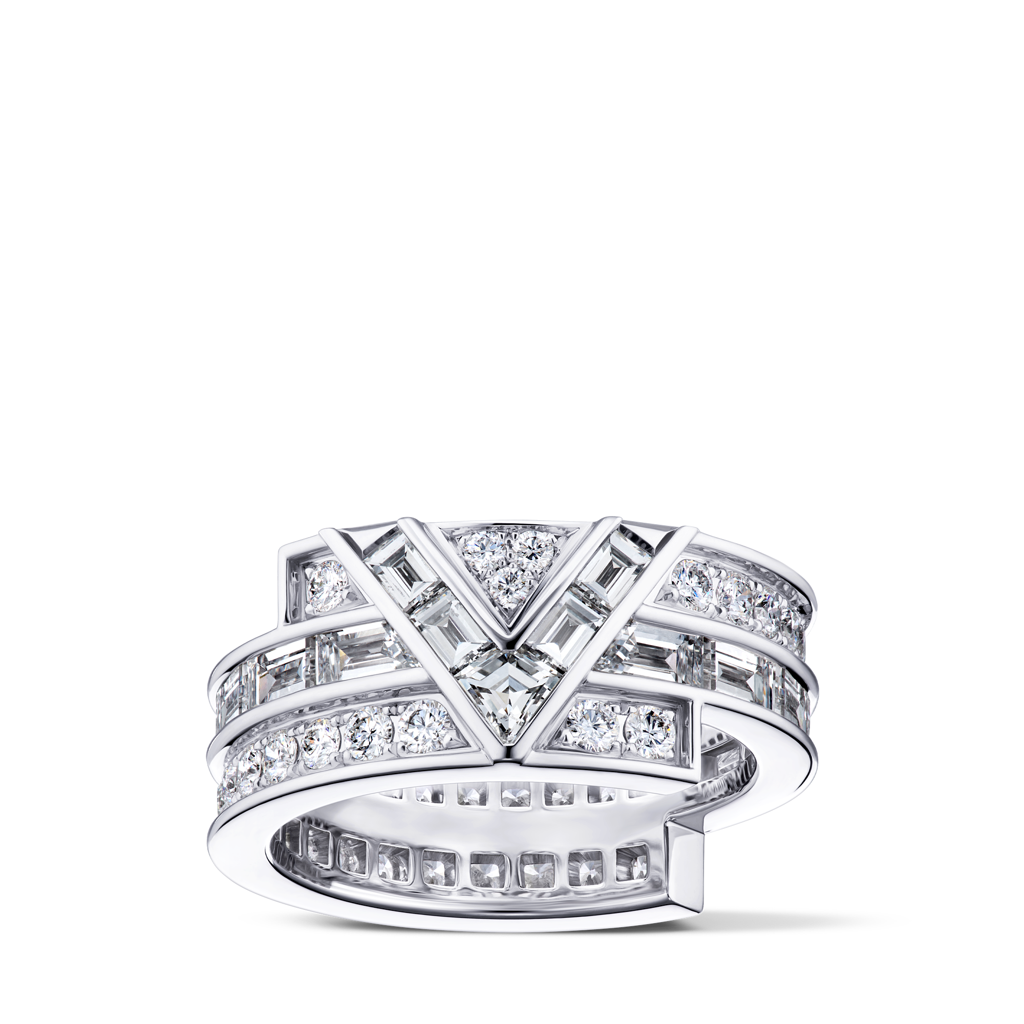 PURE V 18K Gold Diamond Ring - 1