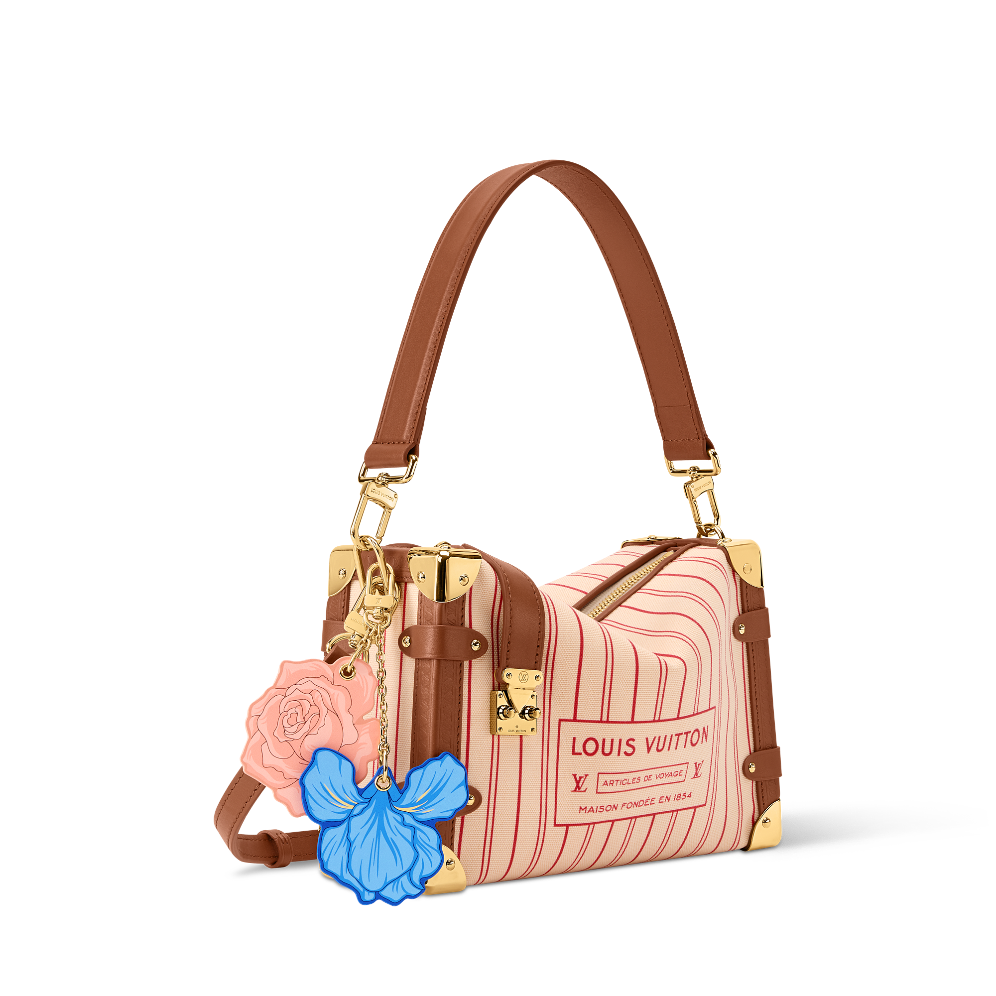 Leather -- SIDE TRUNK medium handbag