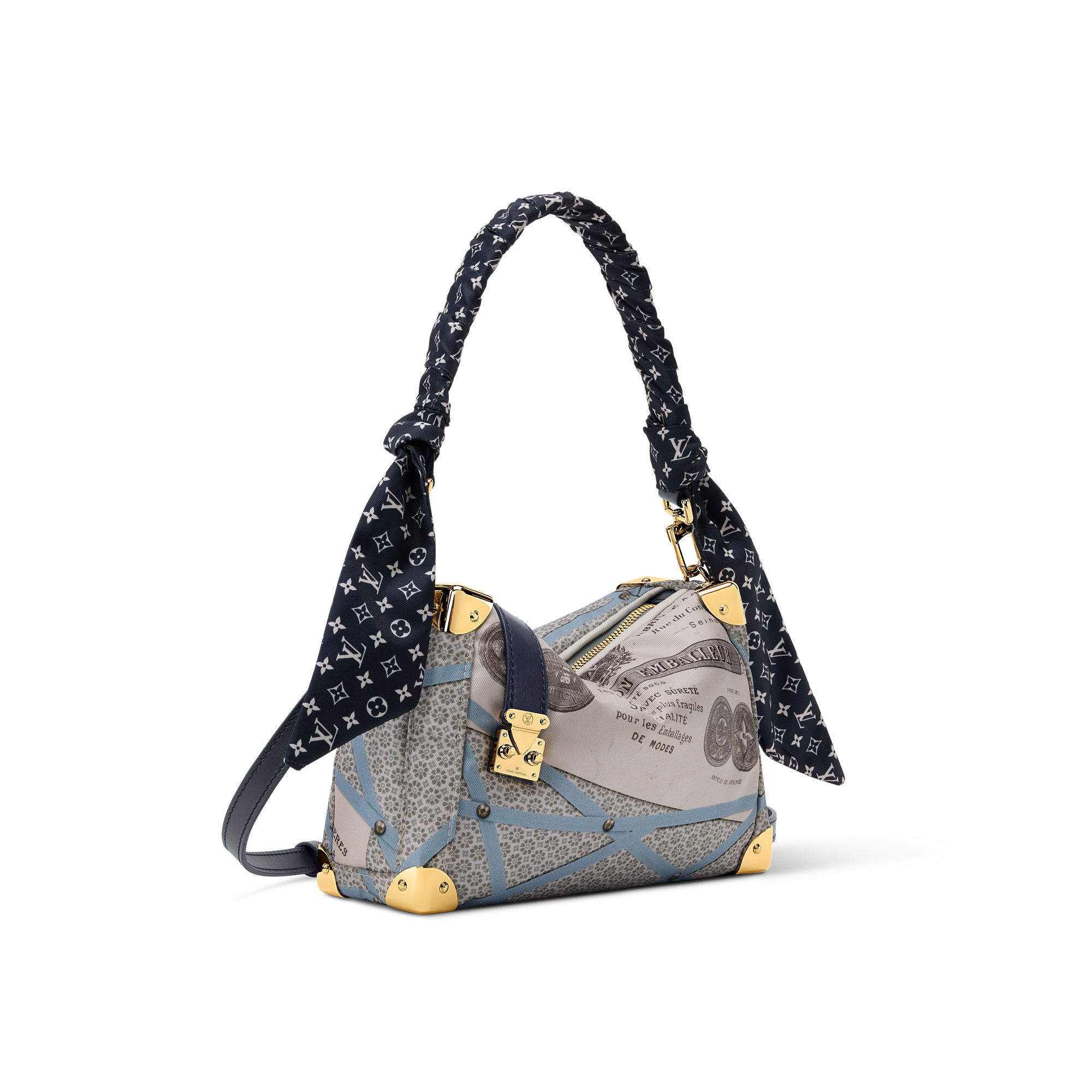 Leather -- SIDE TRUNK medium handbag