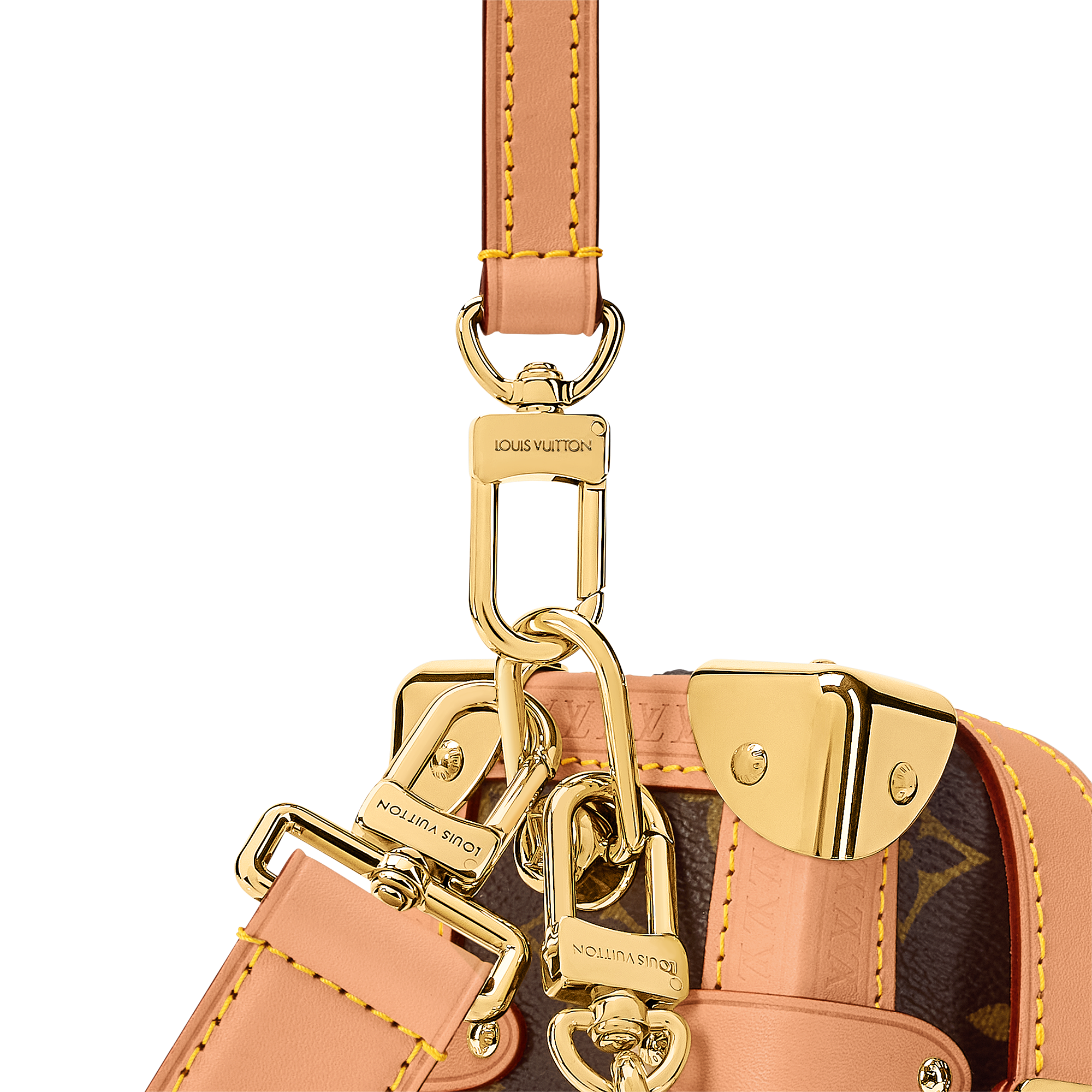 Leather -- SIDE TRUNK EAST WEST Medium Handbag