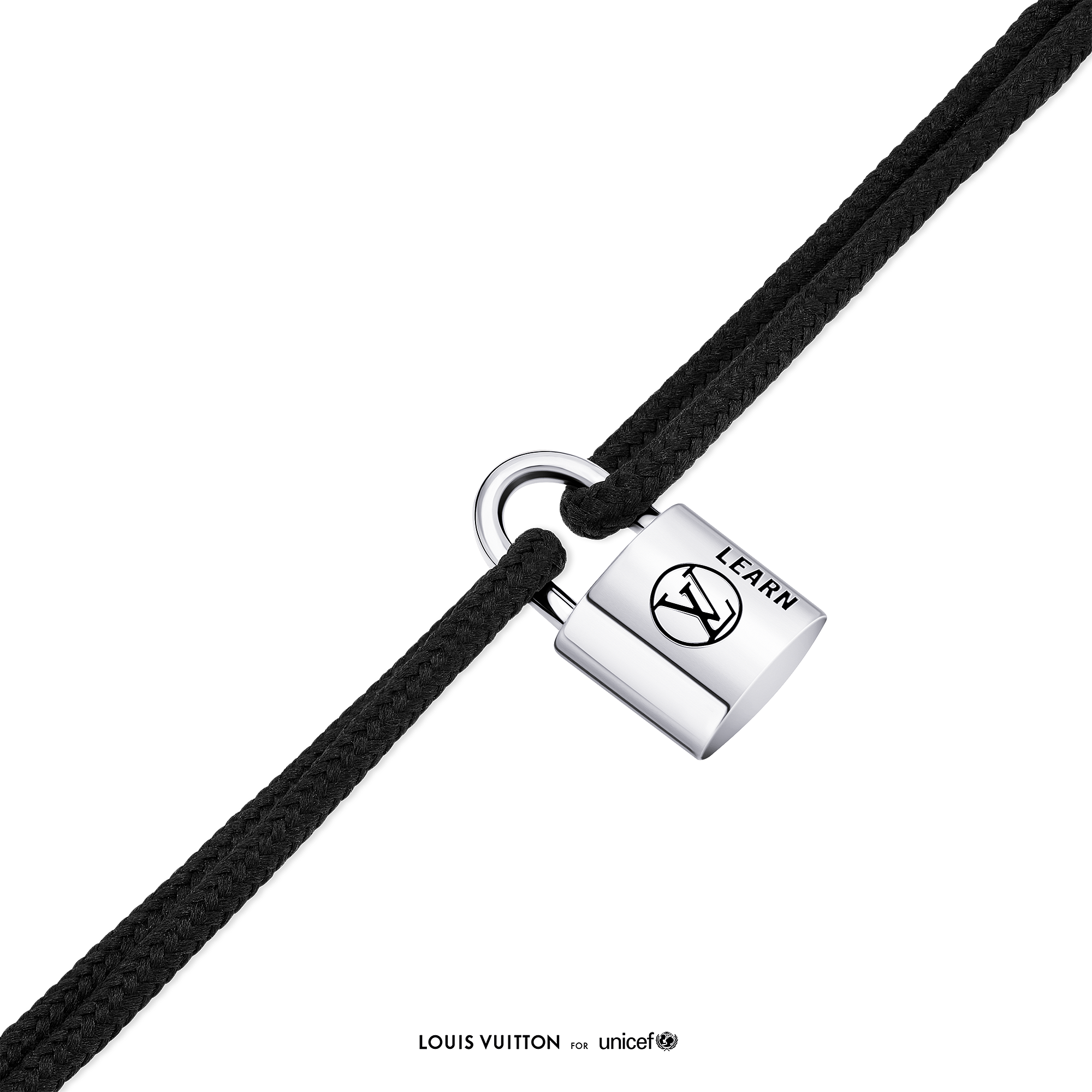 SILVER LOCKIT 925 Silver Coated Polyester Fiber Rope Bracelet - 4