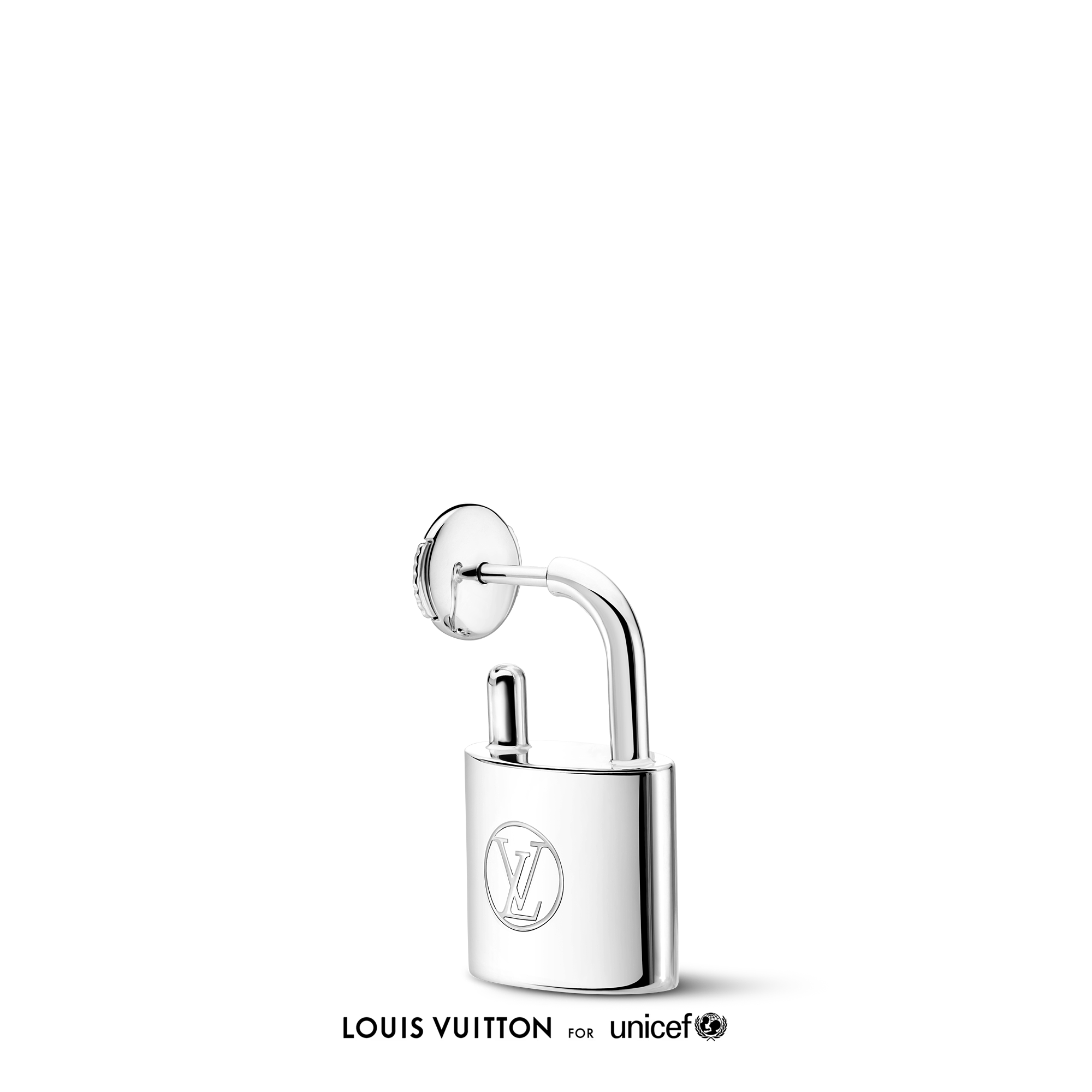 SILVER LOCKIT 925 Silver Earring - Single - 3