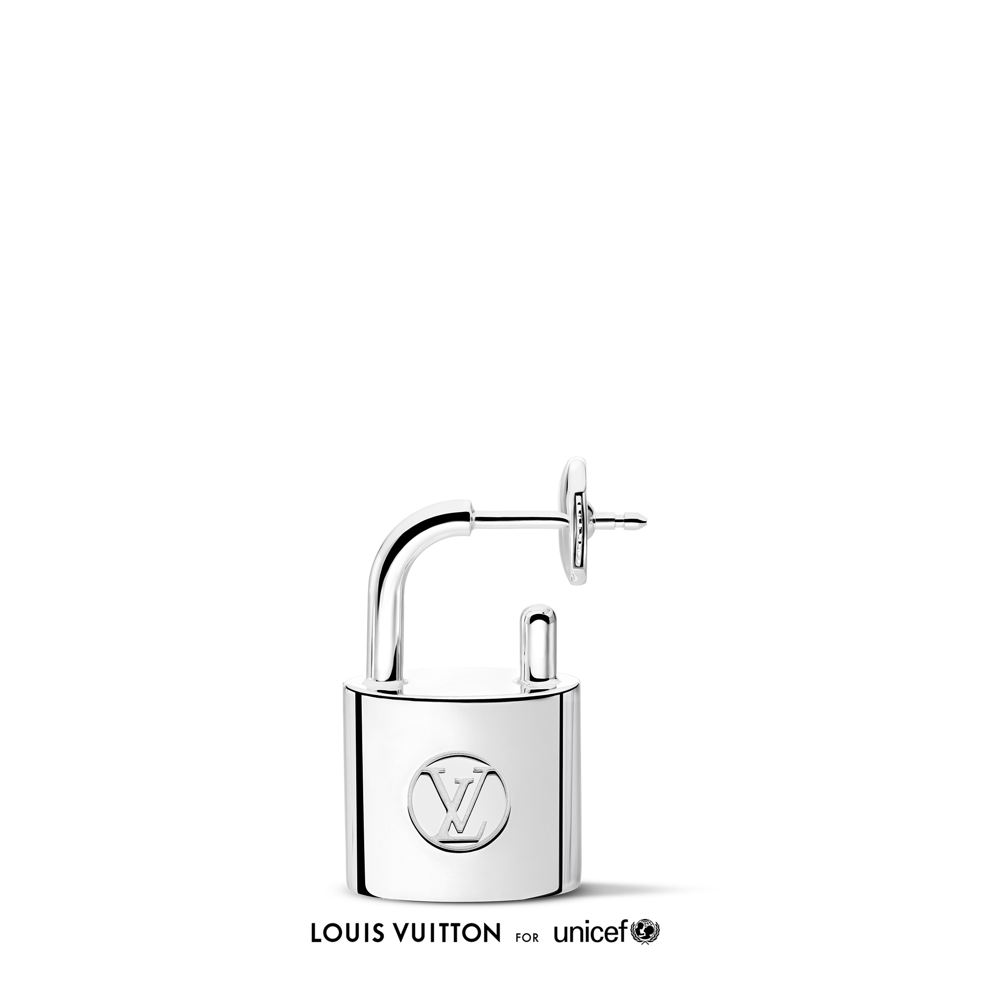 SILVER LOCKIT 925 Silver Earring - Single - 1