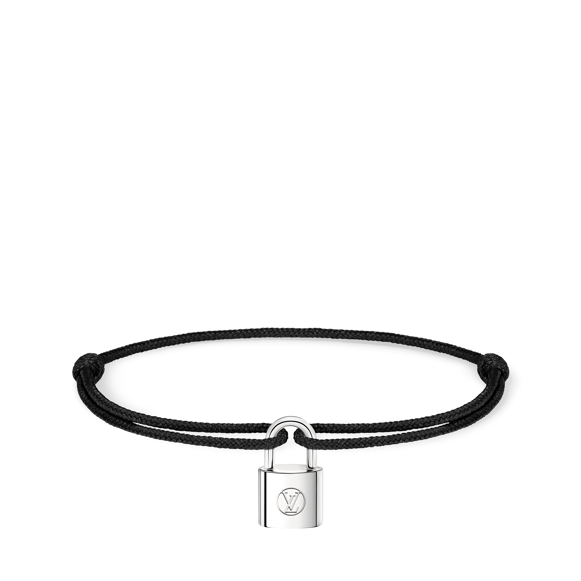 SILVER LOCKIT 925 silver polyester fiber bracelet - 1