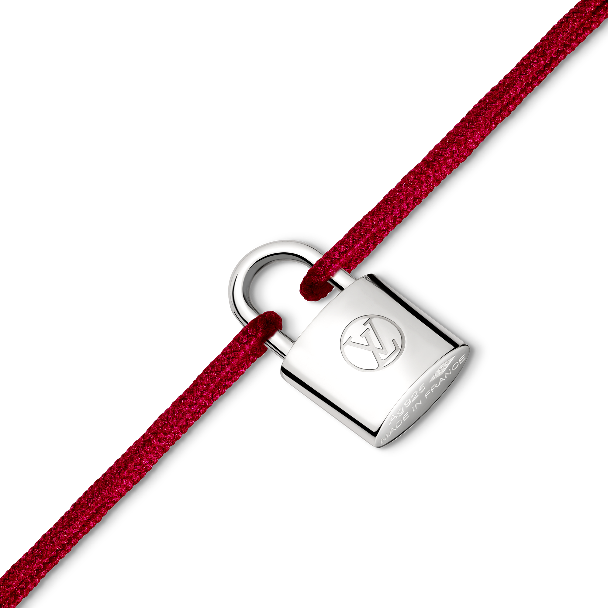 SILVER LOCKIT 925 silver polyester fiber bracelet - 3