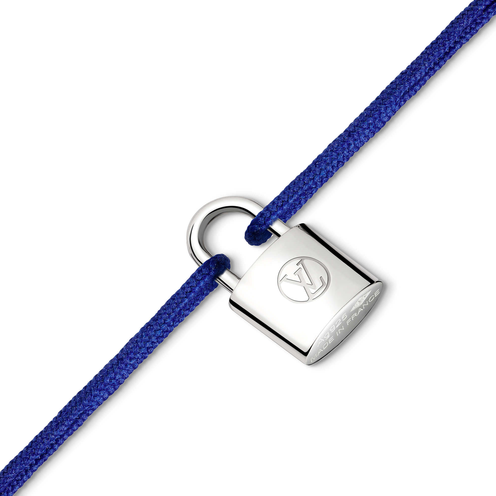 SILVER LOCKIT 925 silver polyester fiber bracelet - 3