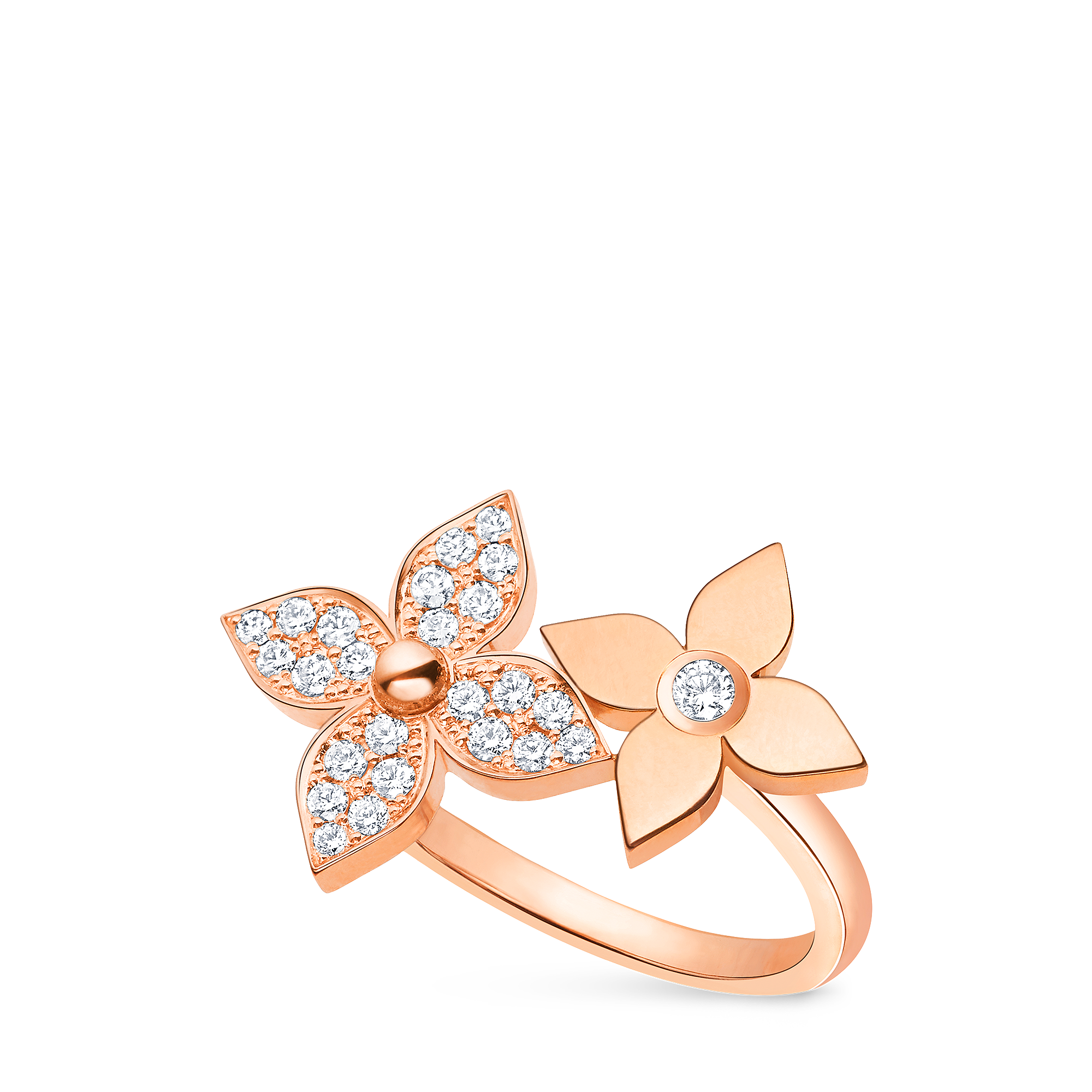 STAR BLOSSOM 18K Gold Diamond Ring - 3