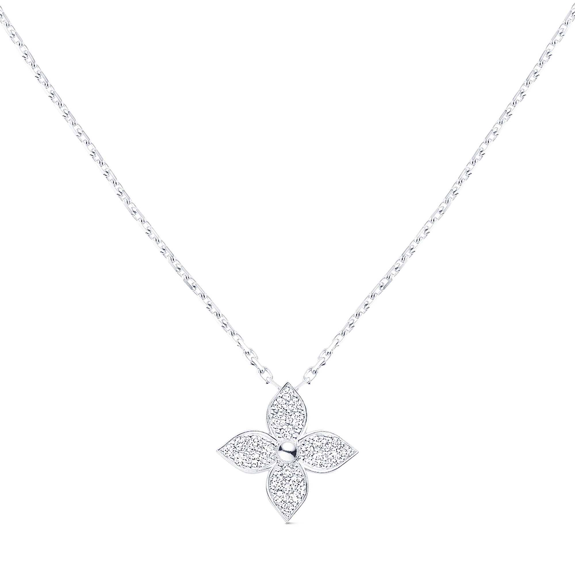 Star Blossom 18K Gold Diamond Necklace - 1