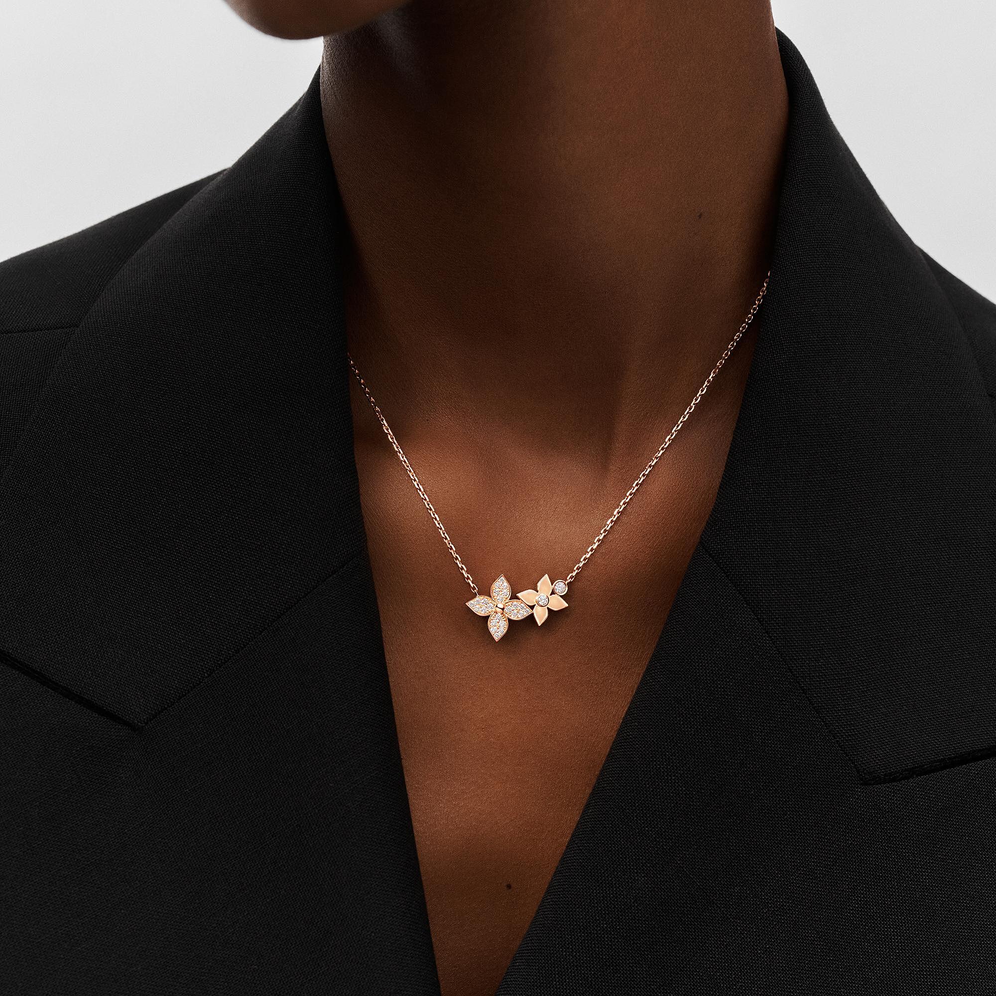 STAR BLOSSOM 18K Gold Diamond Necklace - 2