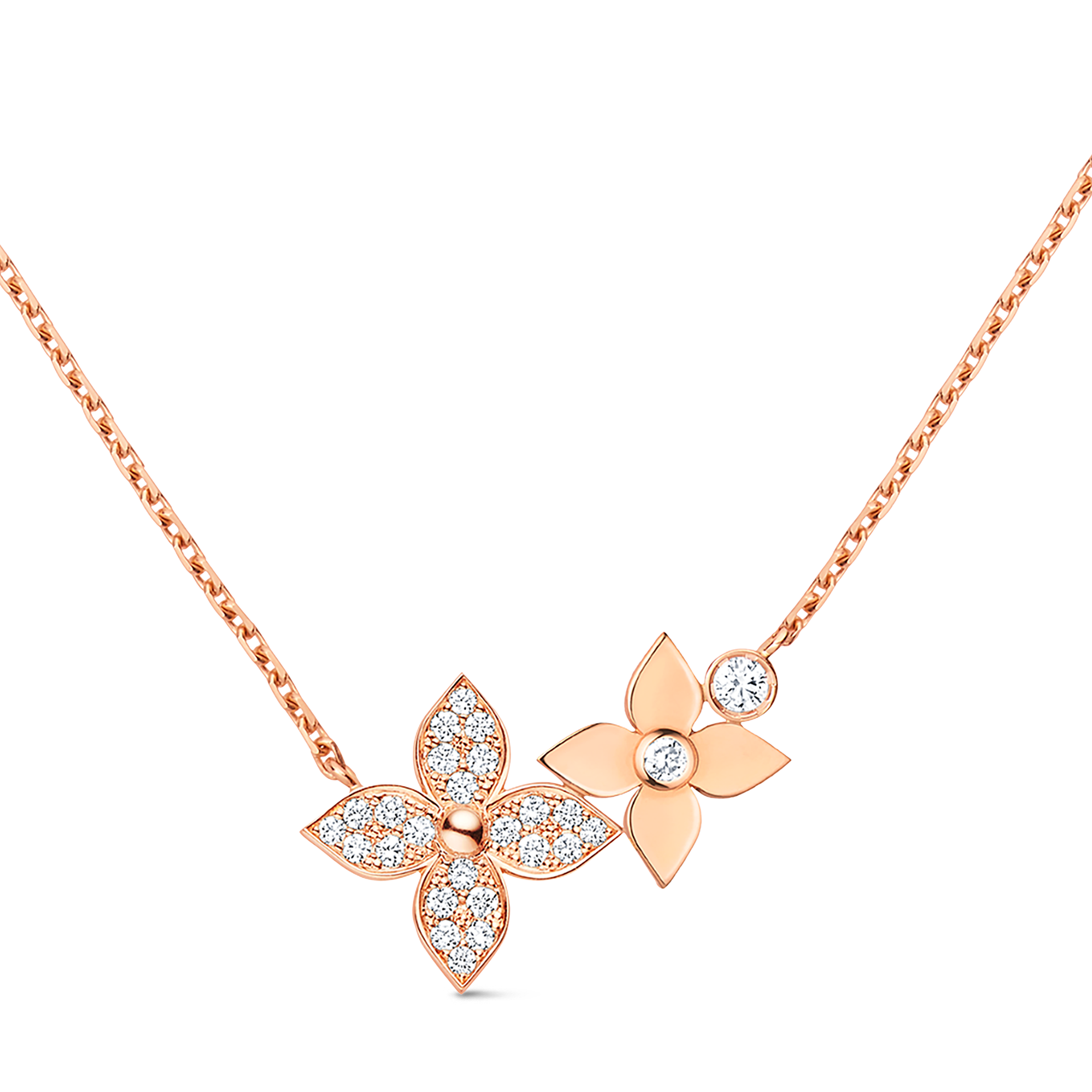 STAR BLOSSOM 18K Gold Diamond Necklace - 1