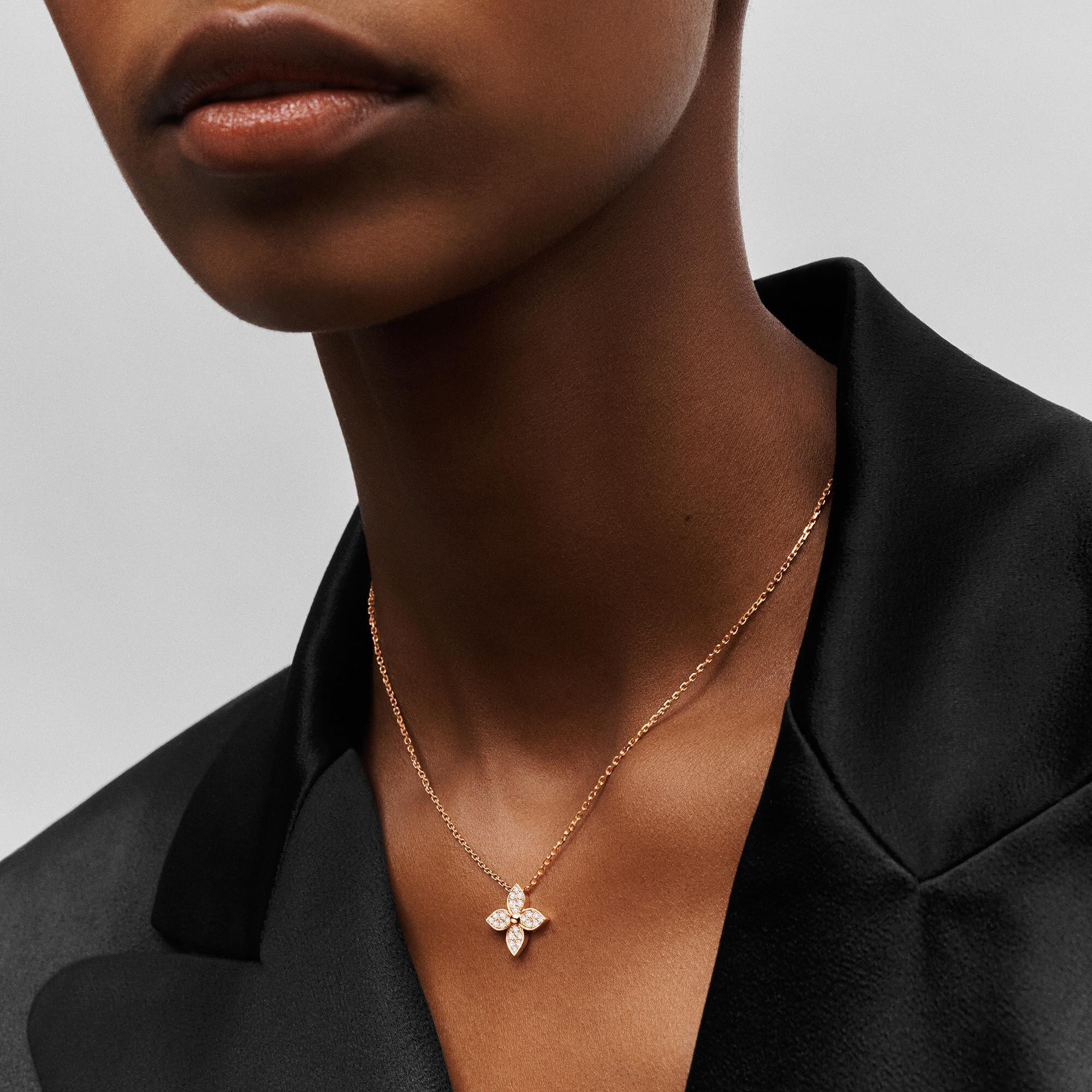 STAR BLOSSOM 18K Gold Diamond Necklace - 2