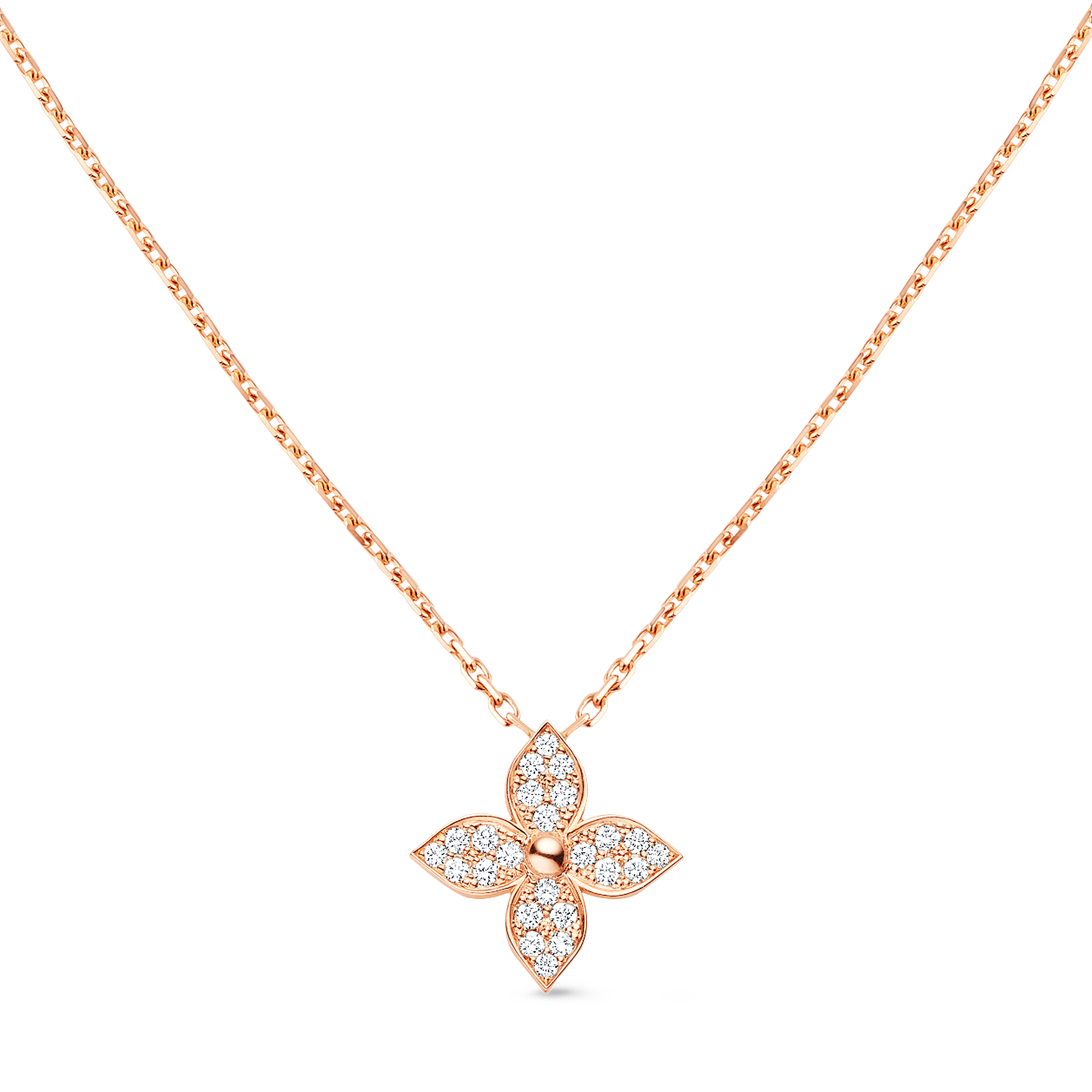 STAR BLOSSOM 18K Gold Diamond Necklace - 1