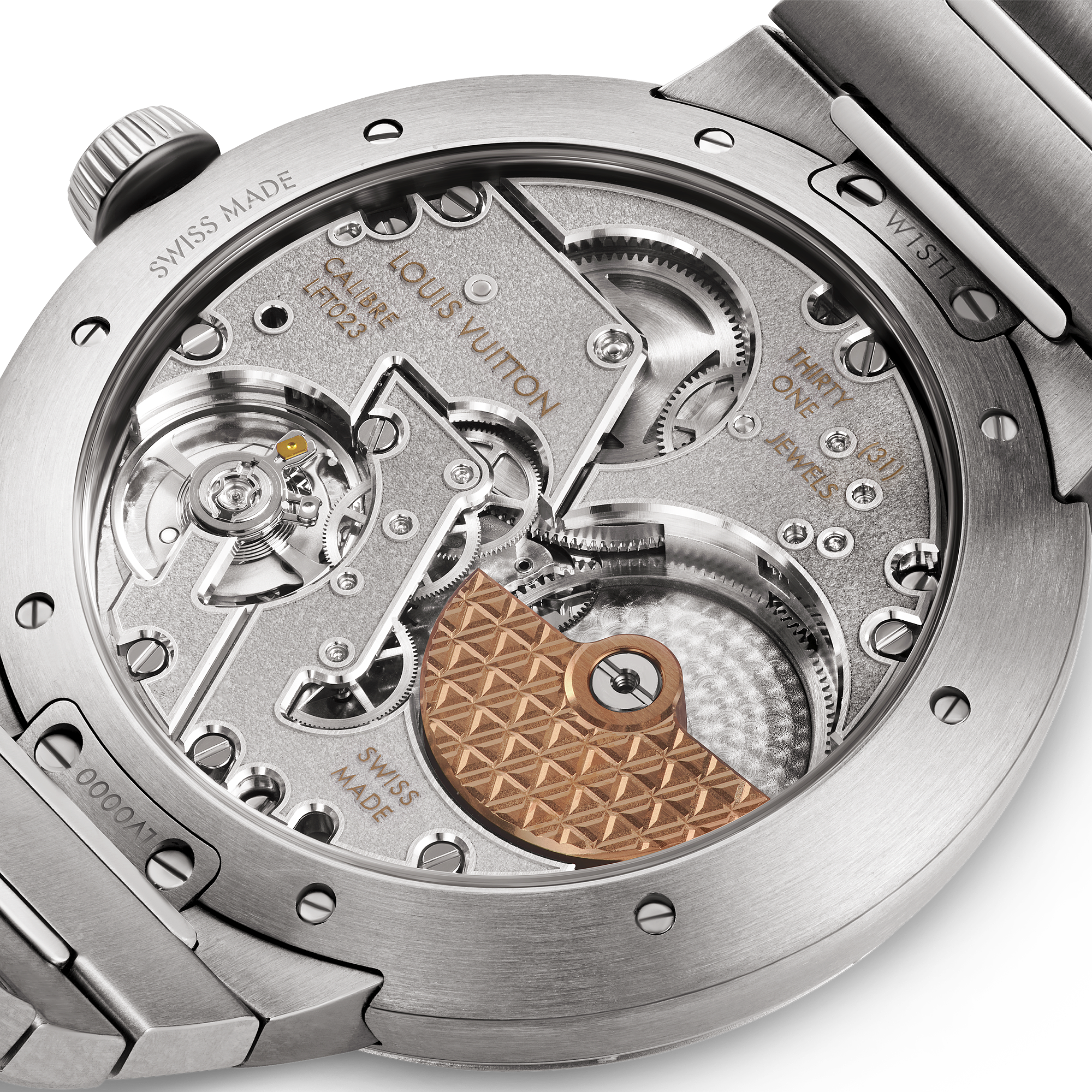TAMBOUR stainless steel automatic watch, 40 mm - 6