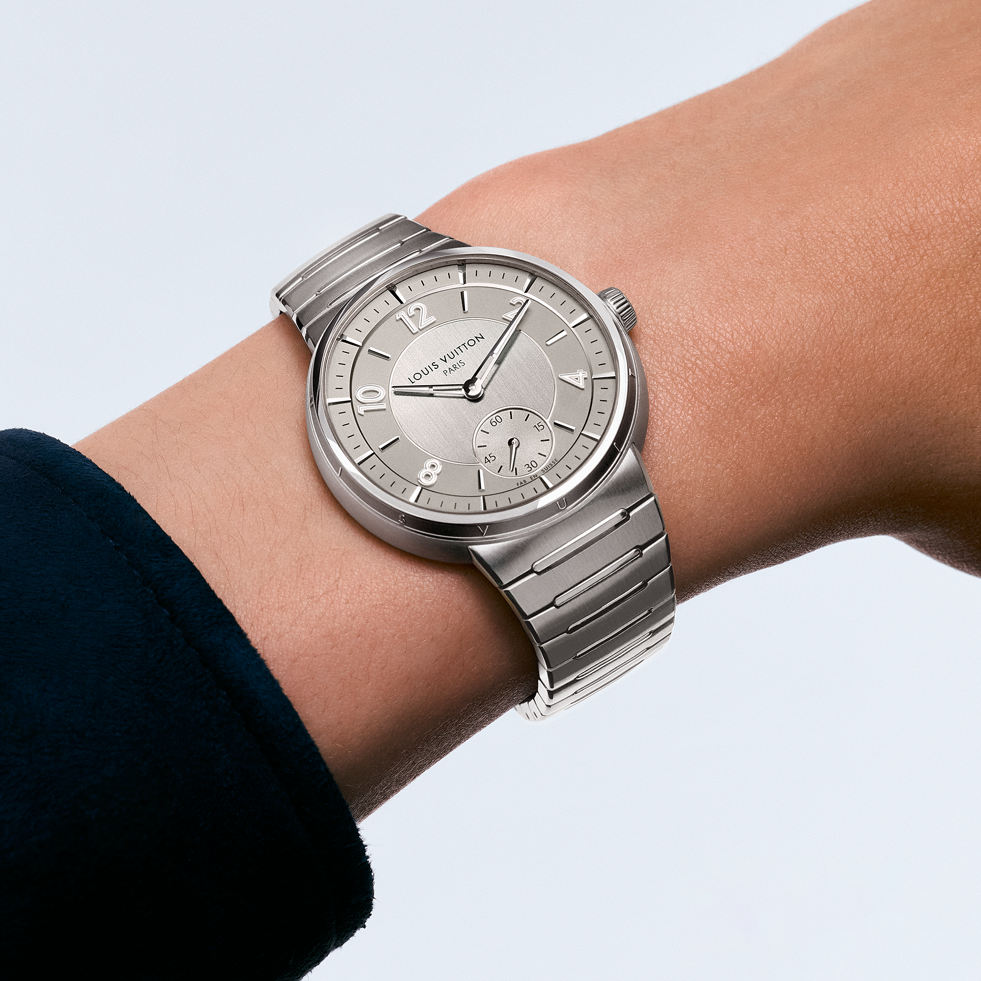 TAMBOUR stainless steel automatic watch, 40 mm - 5