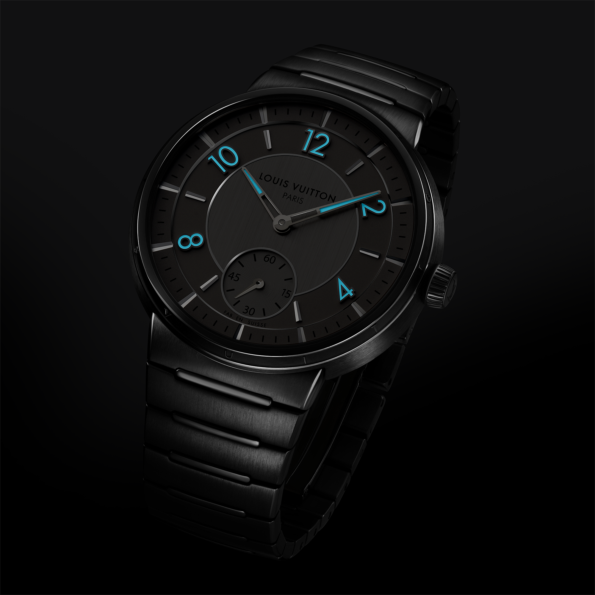 TAMBOUR stainless steel automatic watch, 40 mm - 10