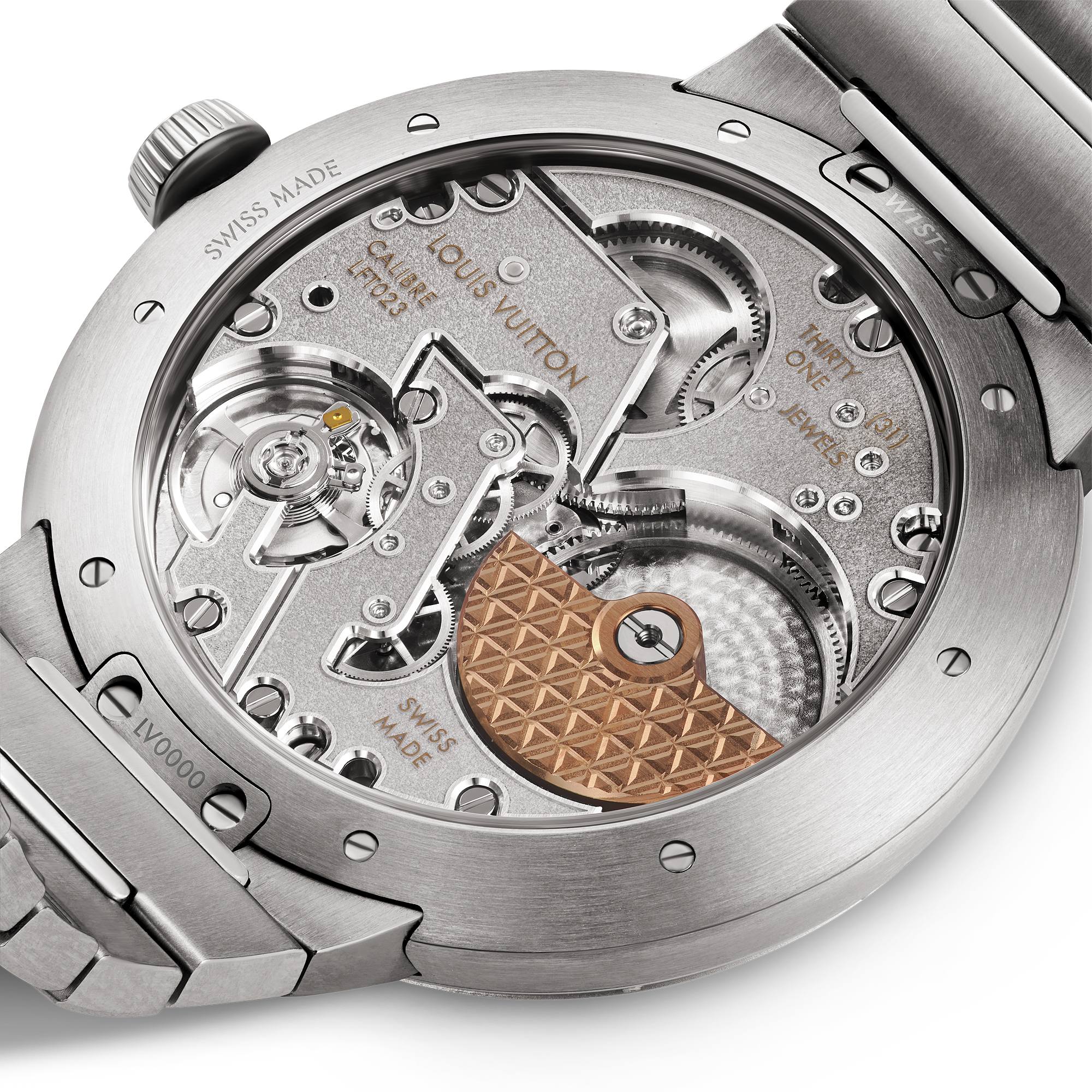 TAMBOUR stainless steel automatic watch, 40 mm - 6