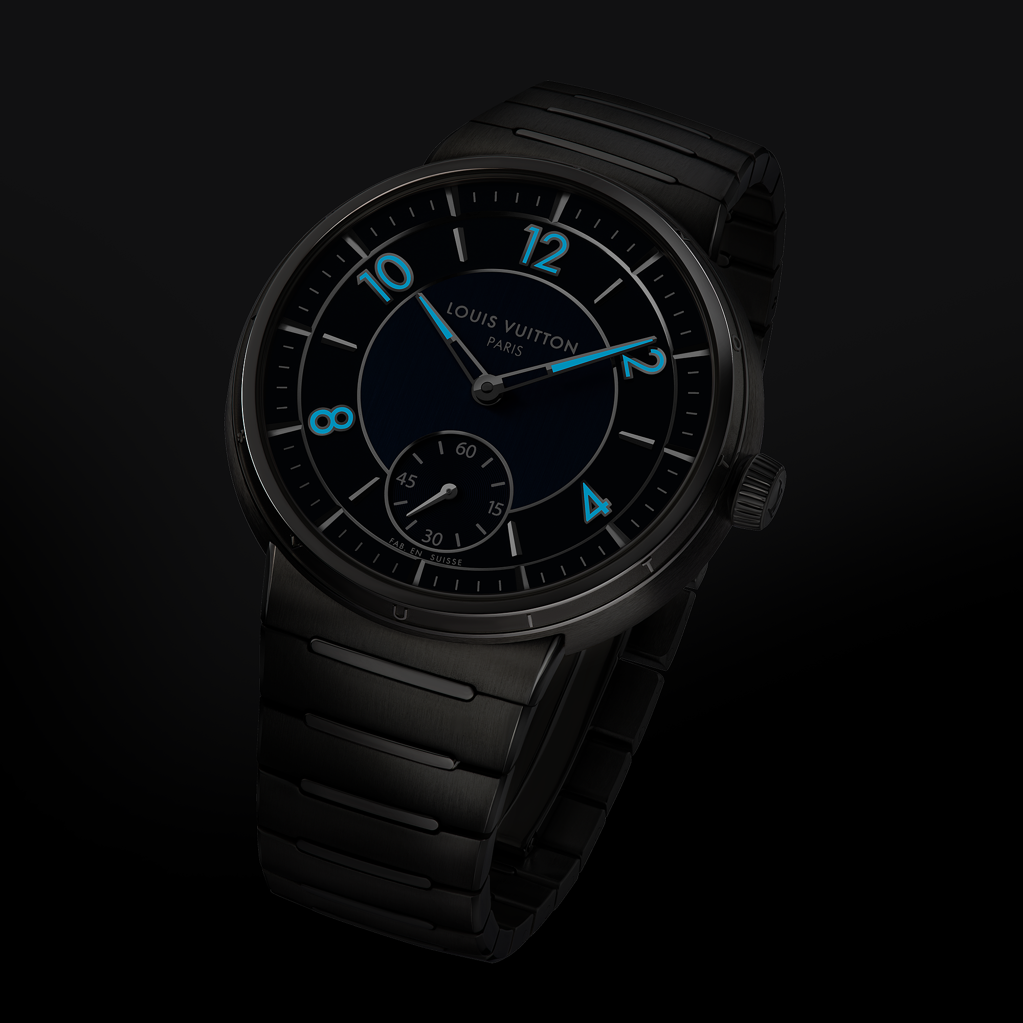 TAMBOUR stainless steel automatic watch, 40 mm - 10