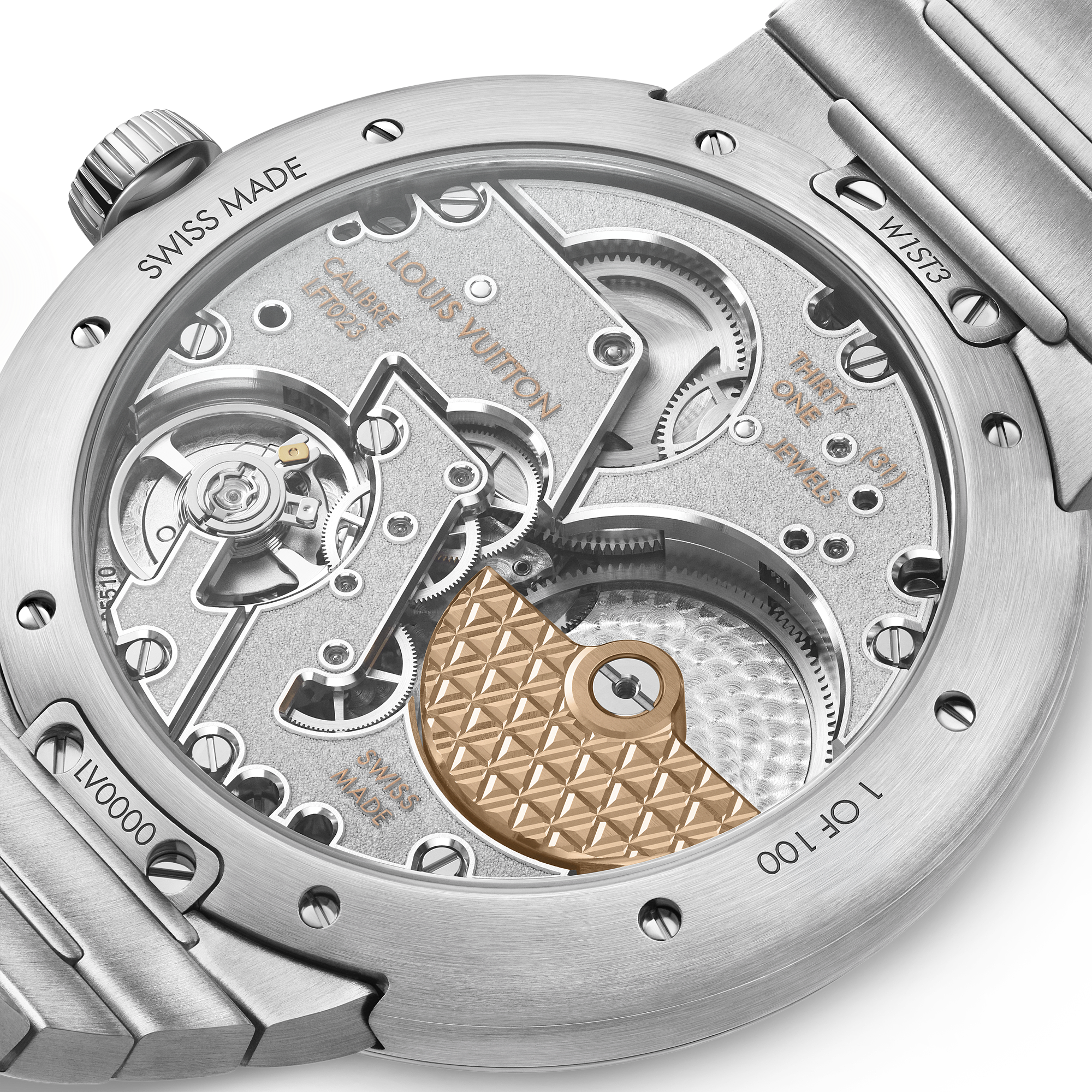 TAMBOUR stainless steel automatic watch, 40 mm - 5