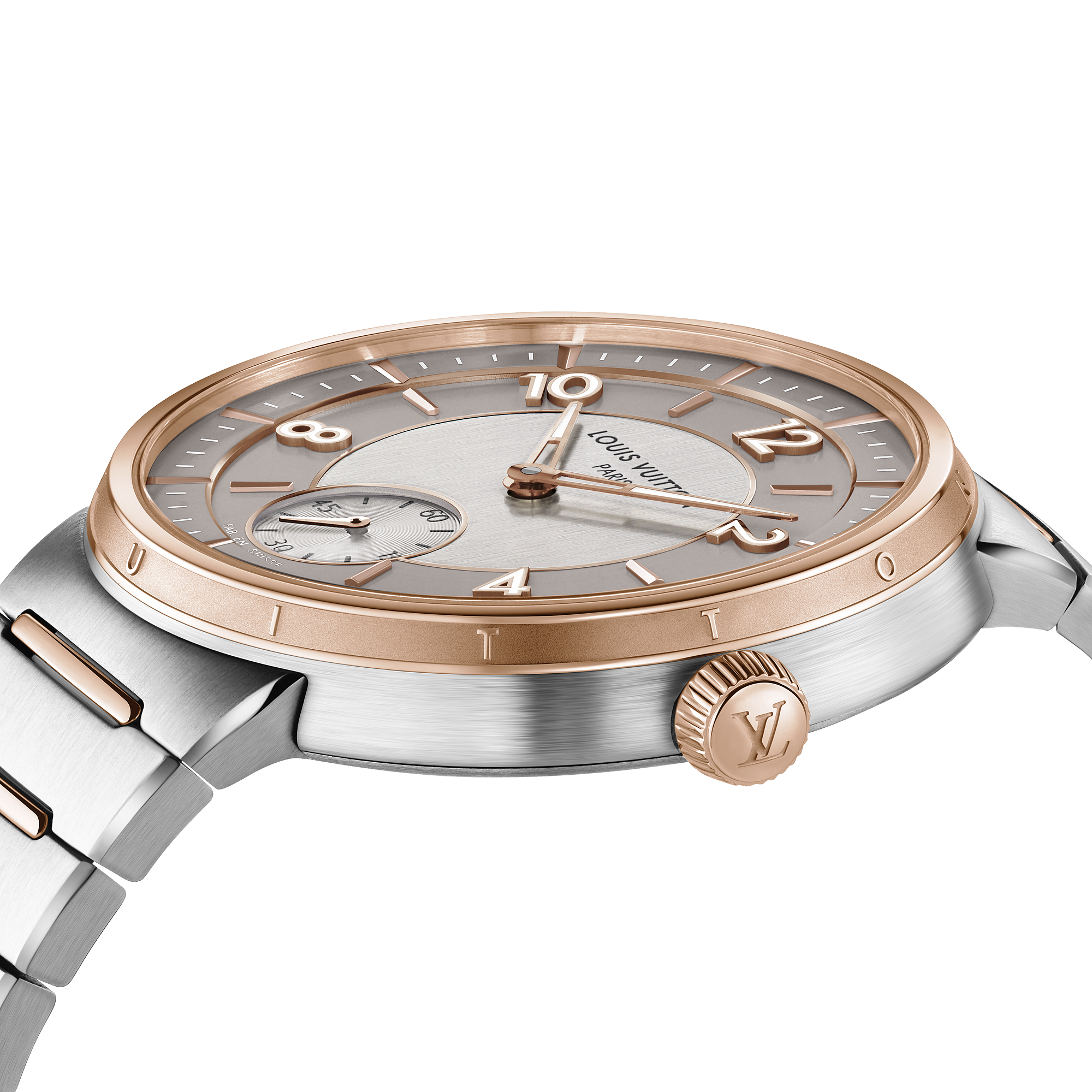 TAMBOUR Stainless Steel 18K Gold (Rose Gold) Automatic Watch, 40mm - 3