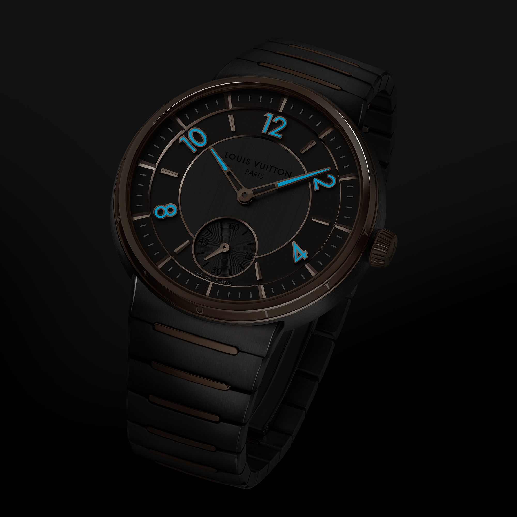 TAMBOUR Stainless Steel 18K Gold (Rose Gold) Automatic Watch, 40mm - 10