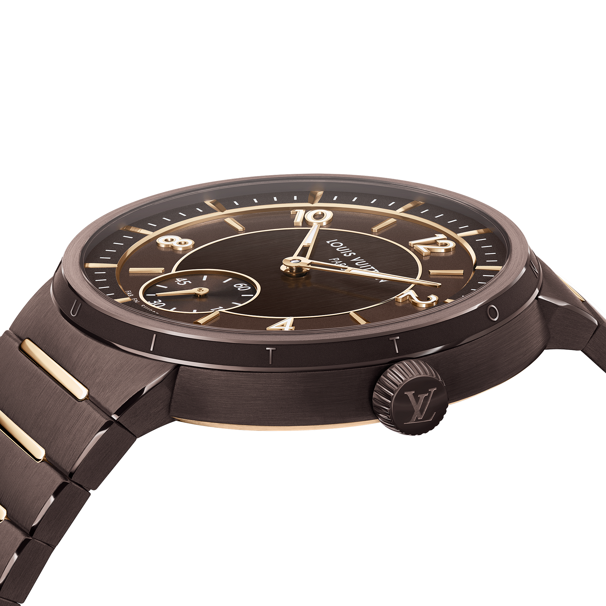 TAMBOUR ceramic 18K gold (rose) automatic watch, 40 mm - 2