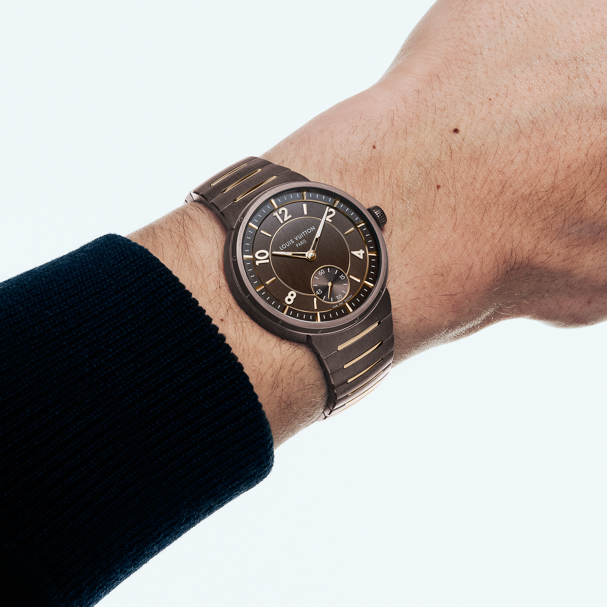 TAMBOUR ceramic 18K gold (rose) automatic watch, 40 mm - 4