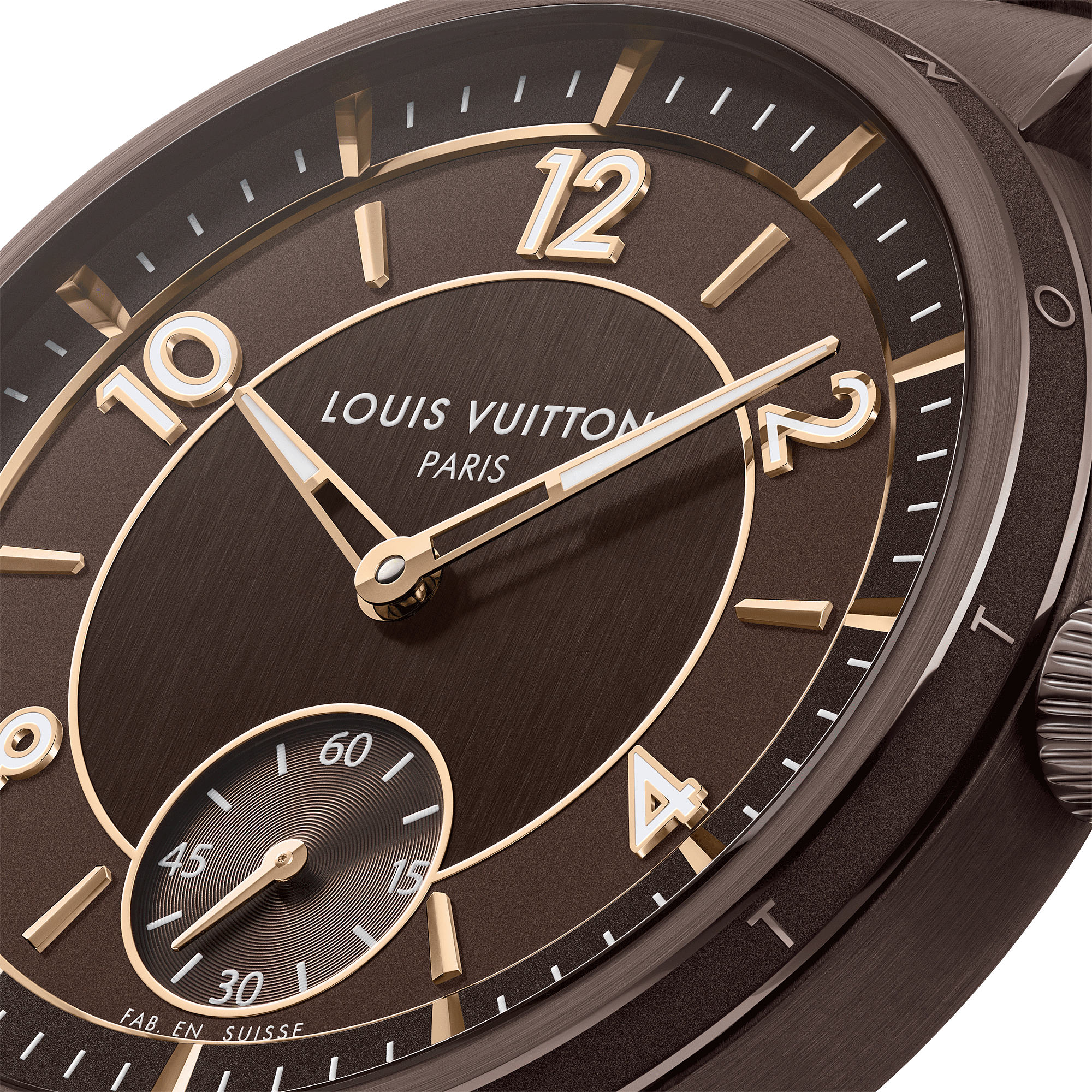 TAMBOUR ceramic 18K gold (rose) automatic watch, 40 mm - 3