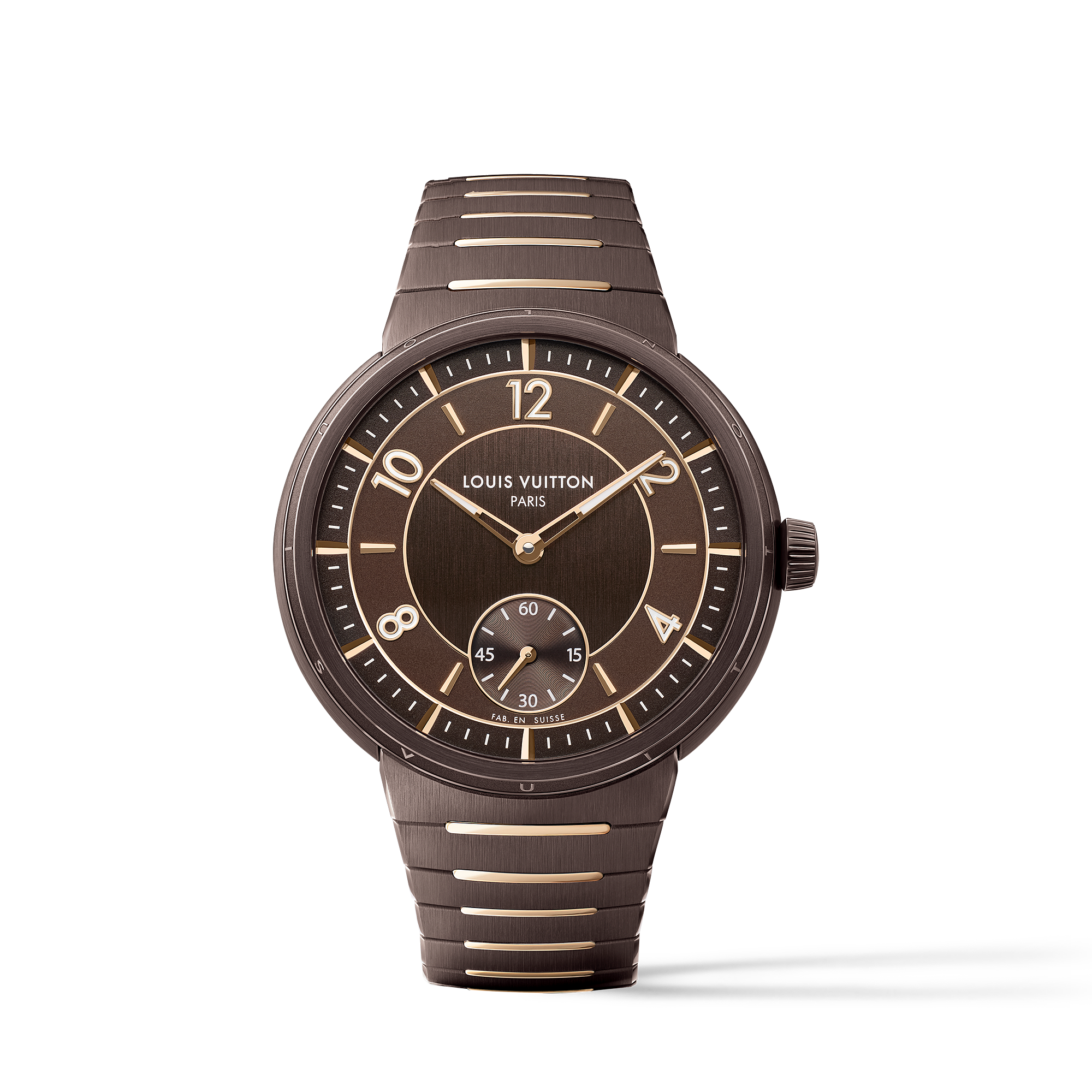 TAMBOUR ceramic 18K gold (rose) automatic watch, 40 mm - 1