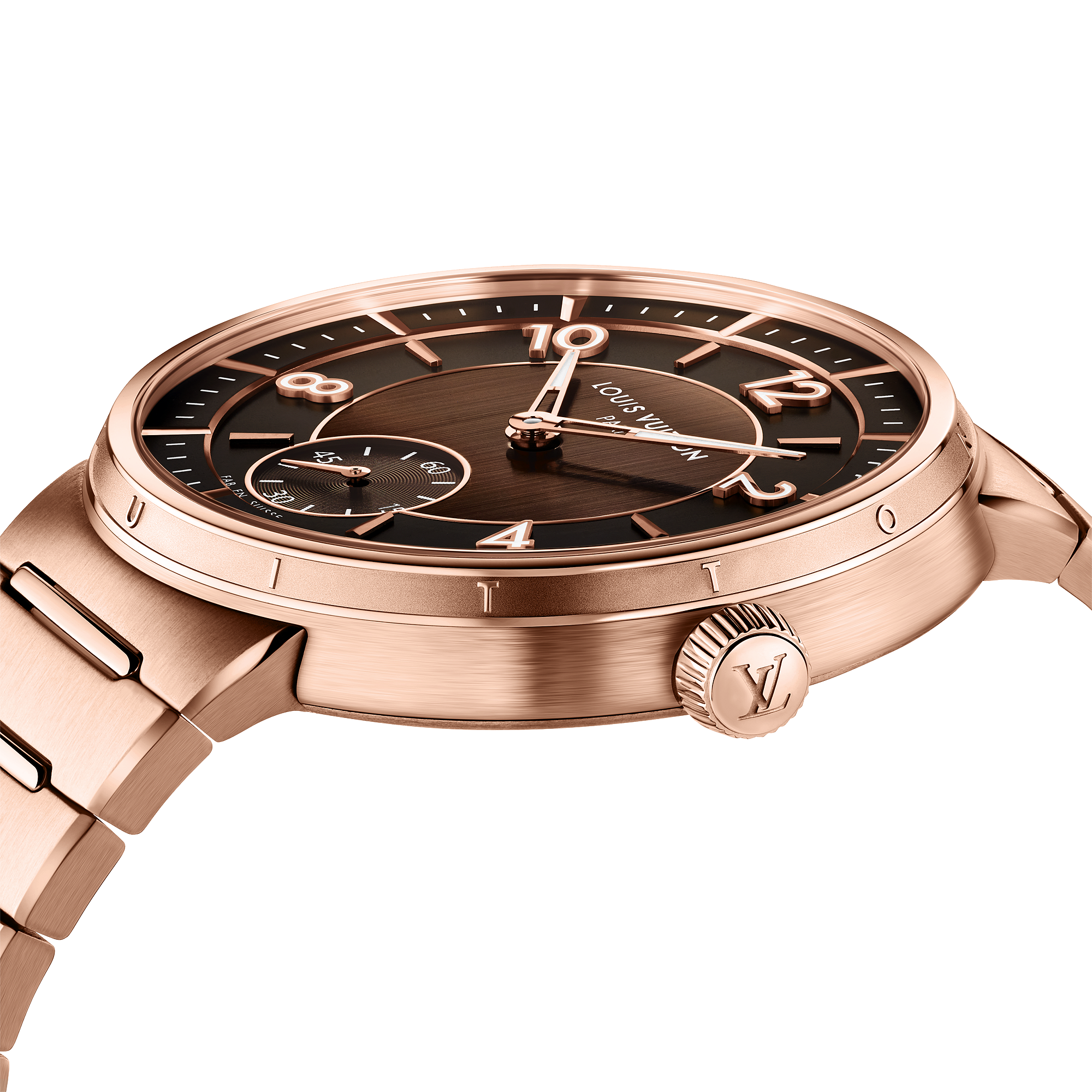 TAMBOUR 18K gold (rose) automatic watch, 40 mm - 3