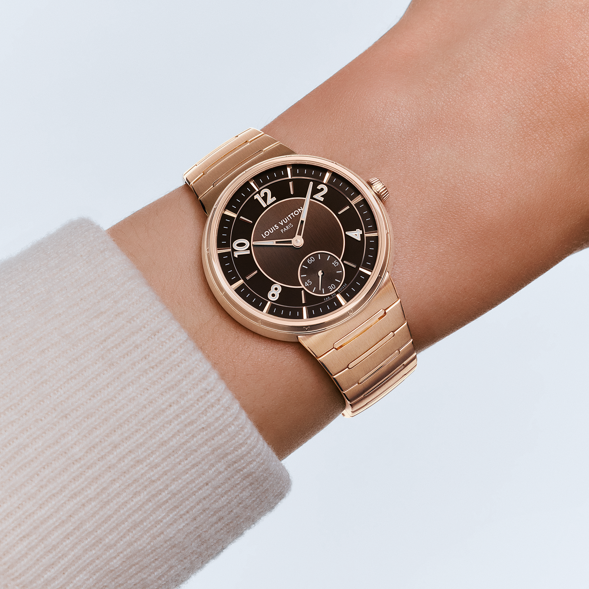 TAMBOUR 18K gold (rose) automatic watch, 40 mm - 5