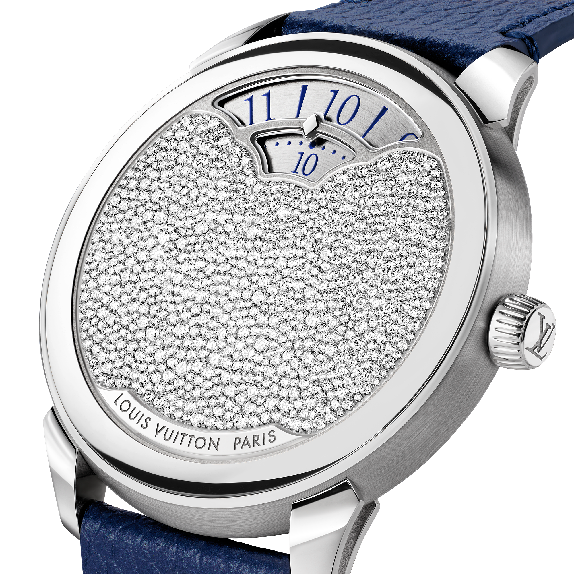 TAMBOUR CONVERGENCE Platinum Diamond Automatic Watch, 37 mm - 4
