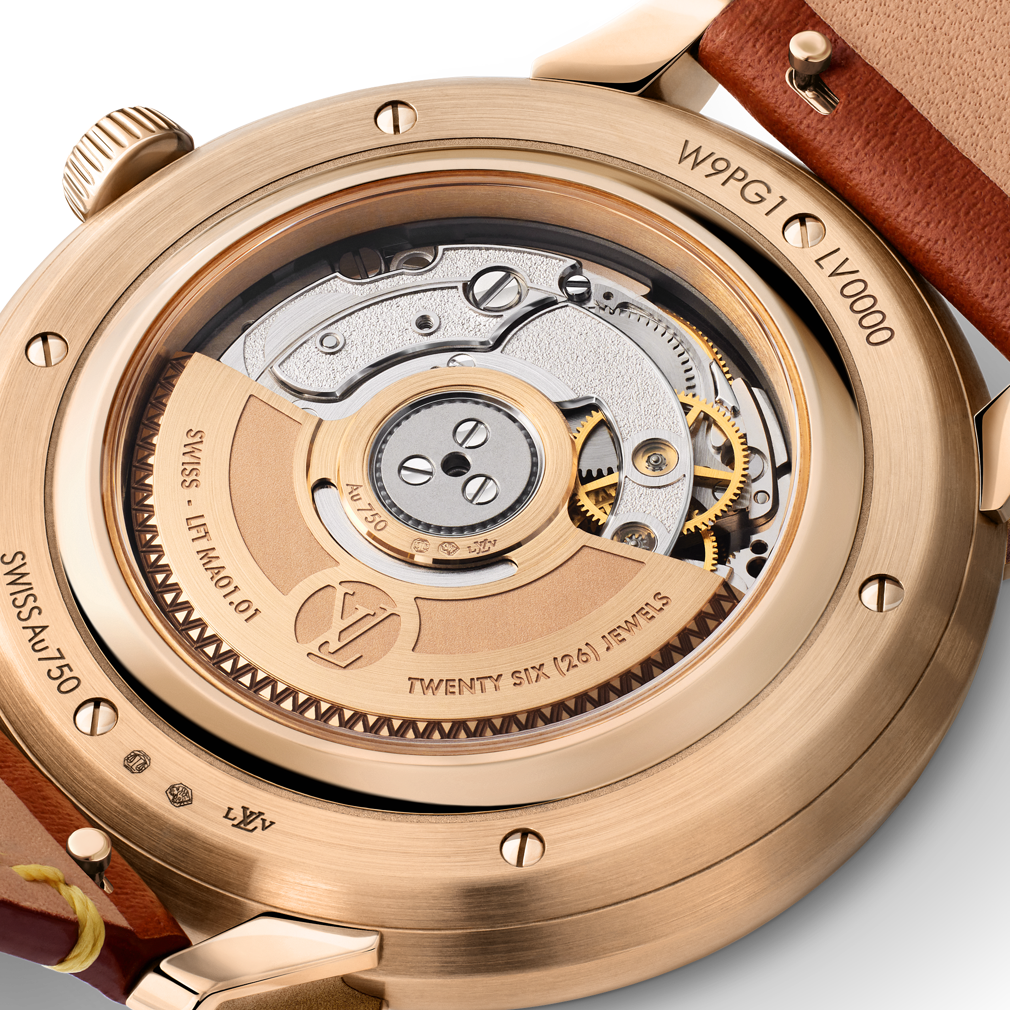 TAMBOUR CONVERGENCE 18K gold (rose gold) automatic watch, 37 mm - 7