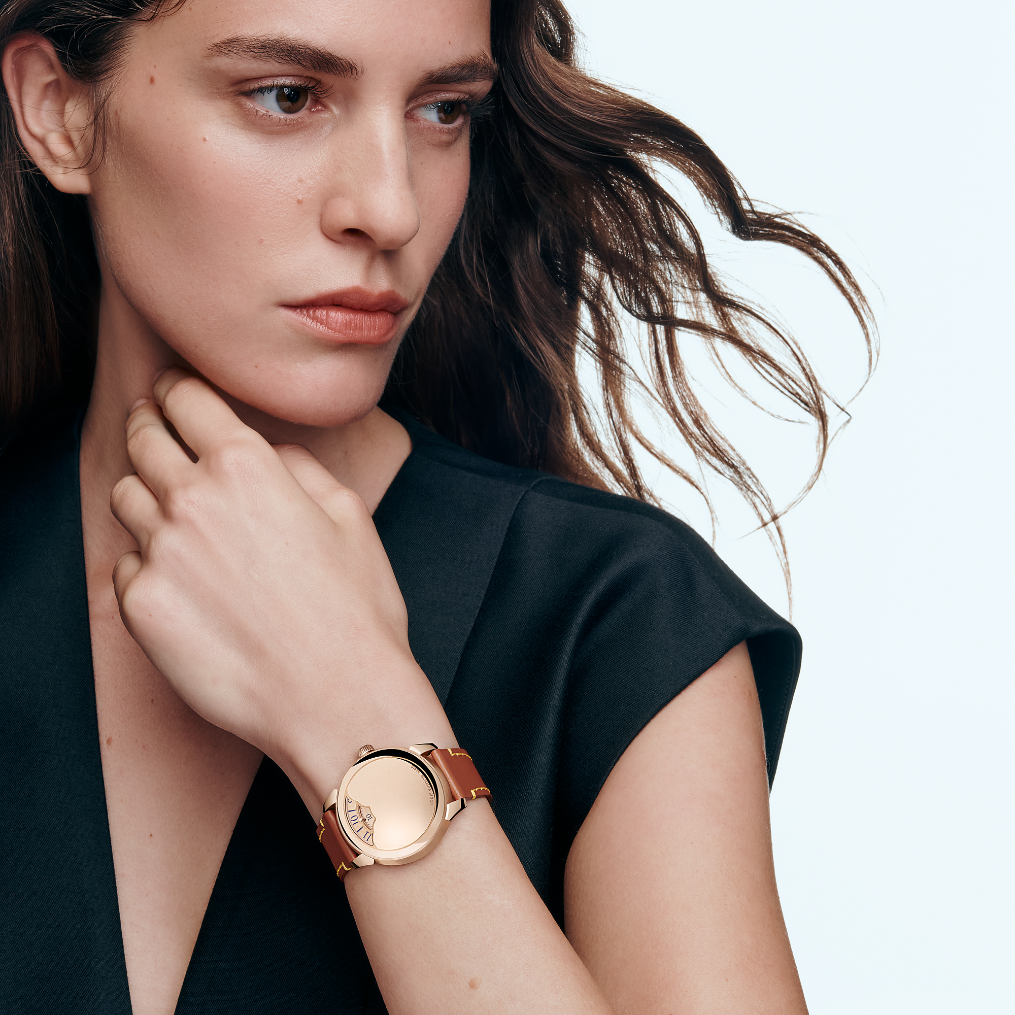 TAMBOUR CONVERGENCE 18K gold (rose gold) automatic watch, 37 mm - 9