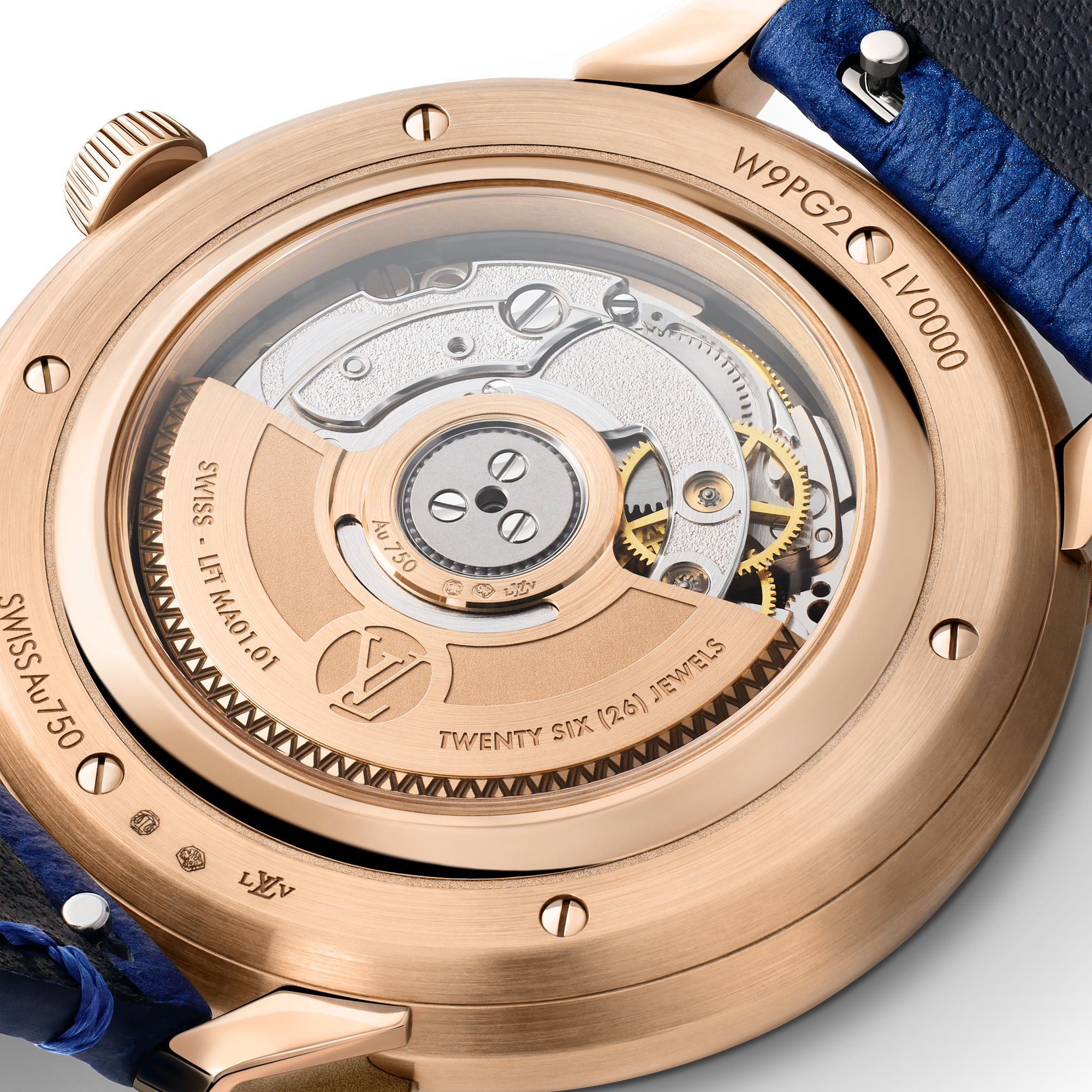 TAMBOUR CONVERGENCE 18K gold (rose gold) automatic watch, 37 mm - 5
