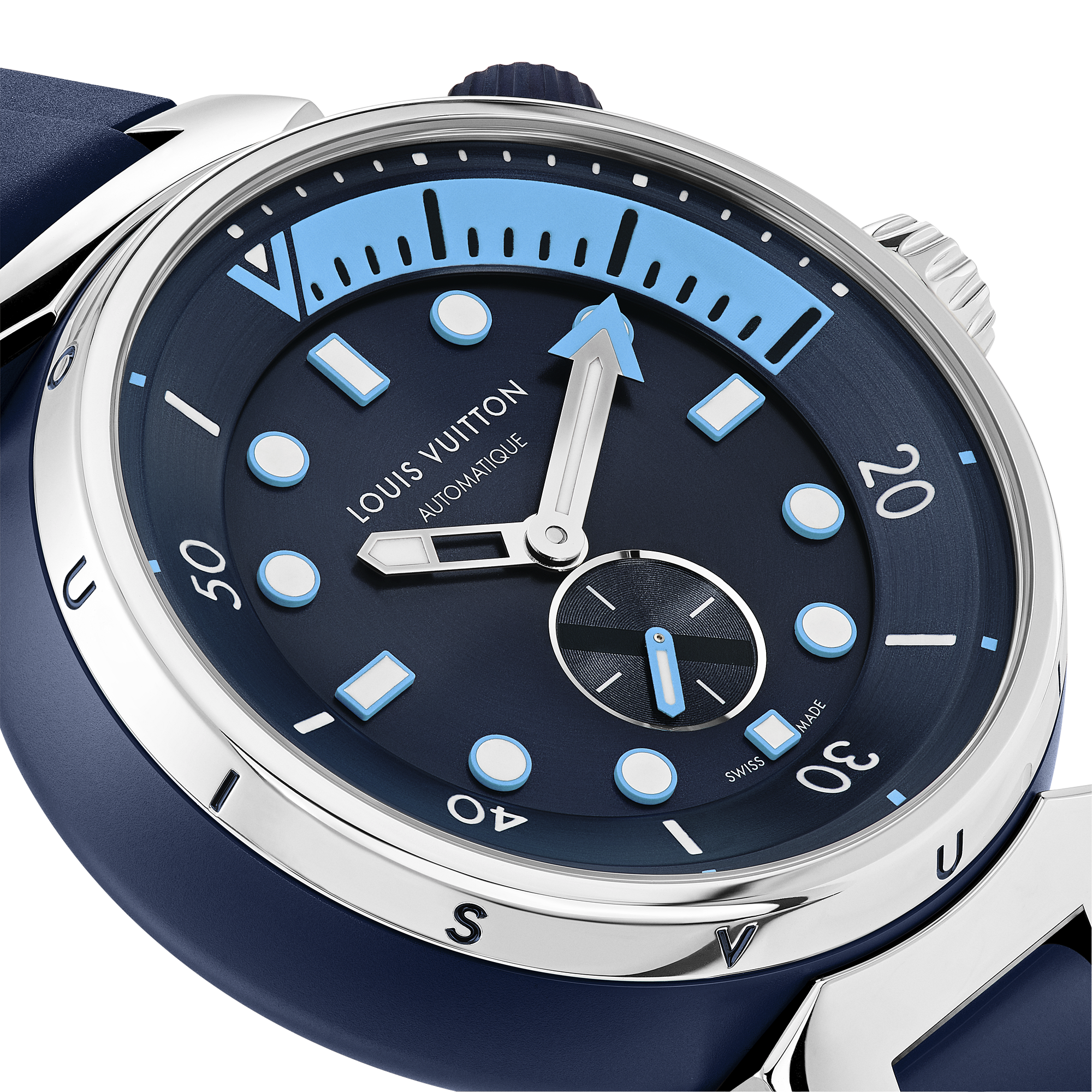 TAMBOUR STREET DIVER stainless steel automatic watch, 44 mm - 7
