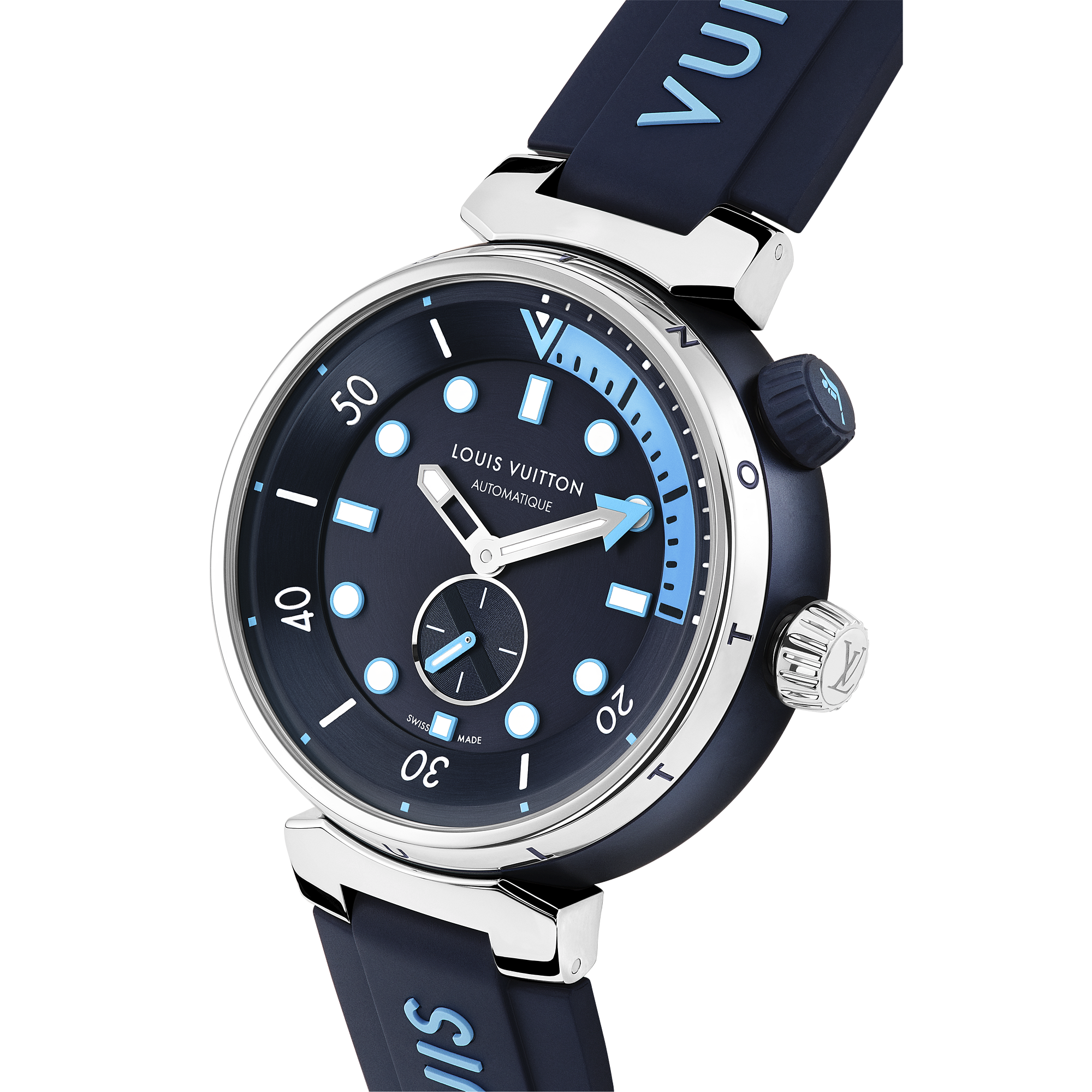 TAMBOUR STREET DIVER stainless steel automatic watch, 44 mm - 4