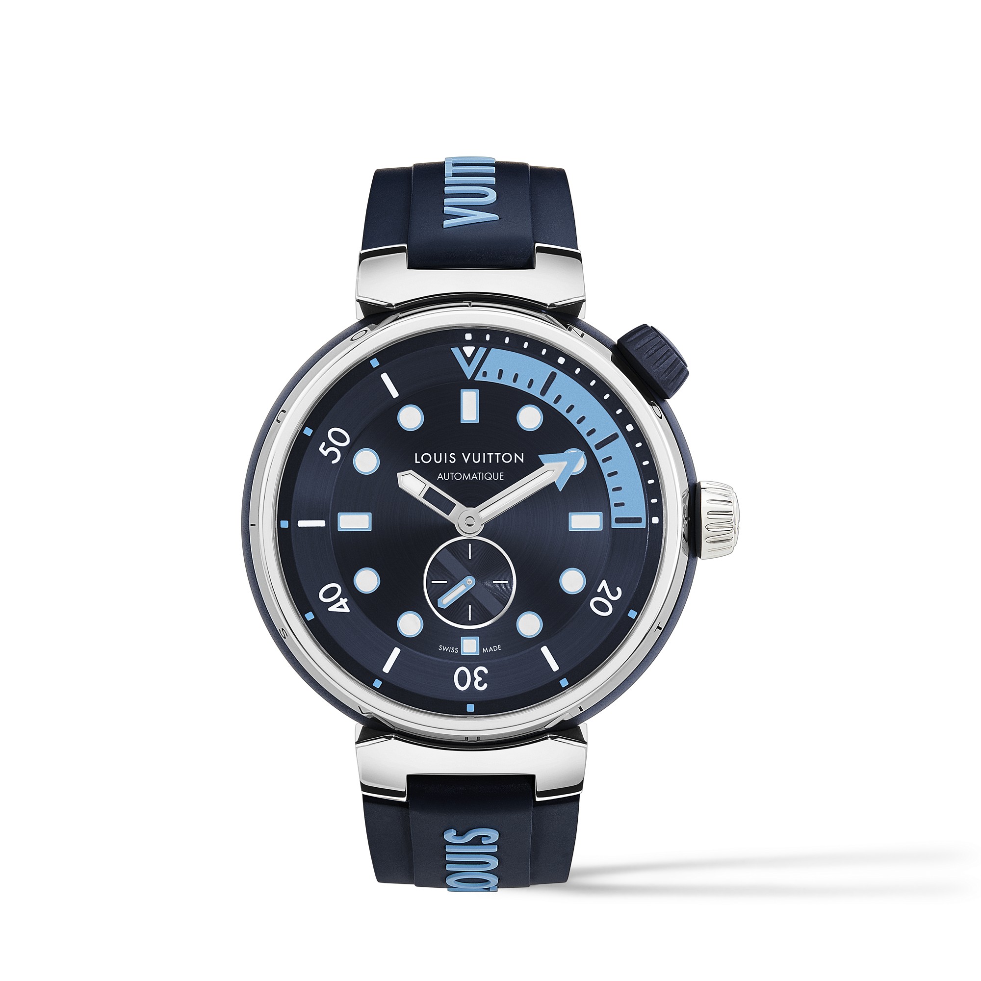 TAMBOUR STREET DIVER stainless steel automatic watch, 44 mm - 1