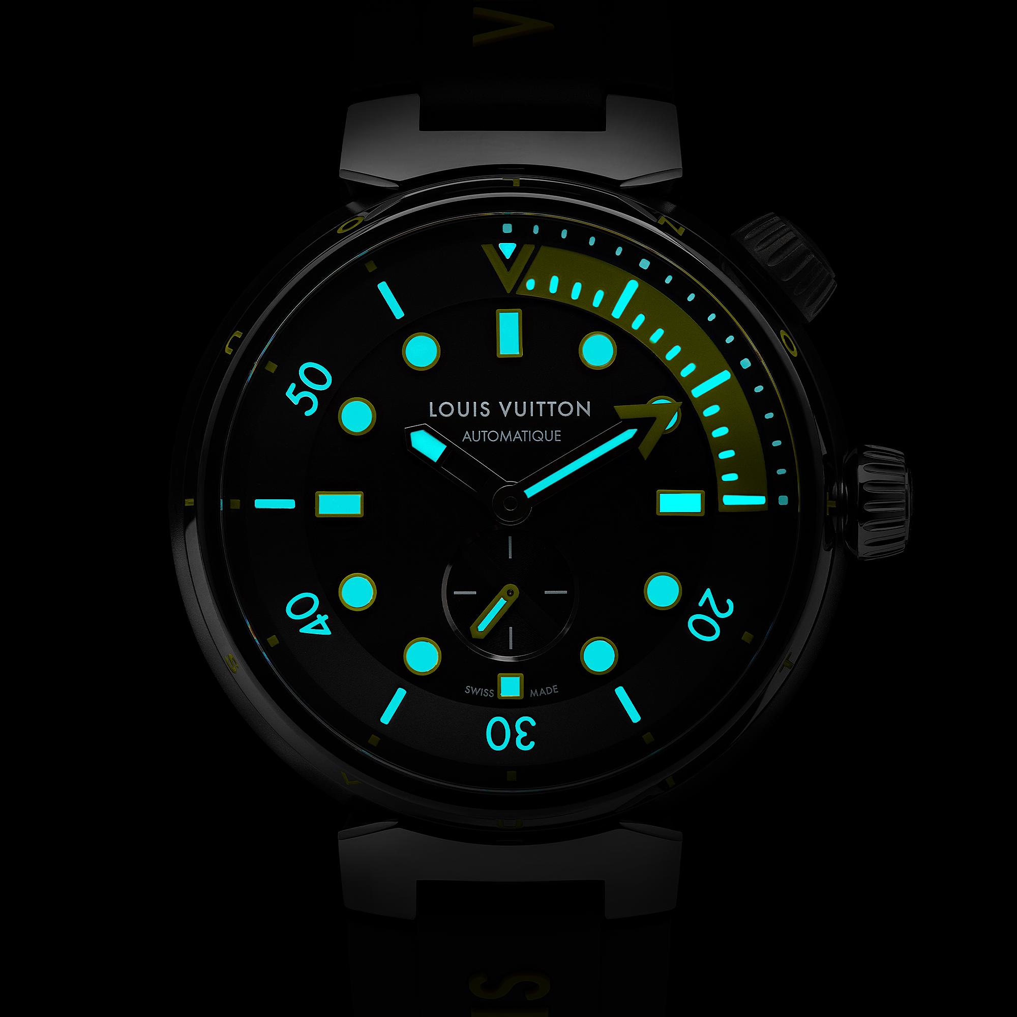 TAMBOUR STREET DIVER stainless steel automatic watch, 44 mm - 3