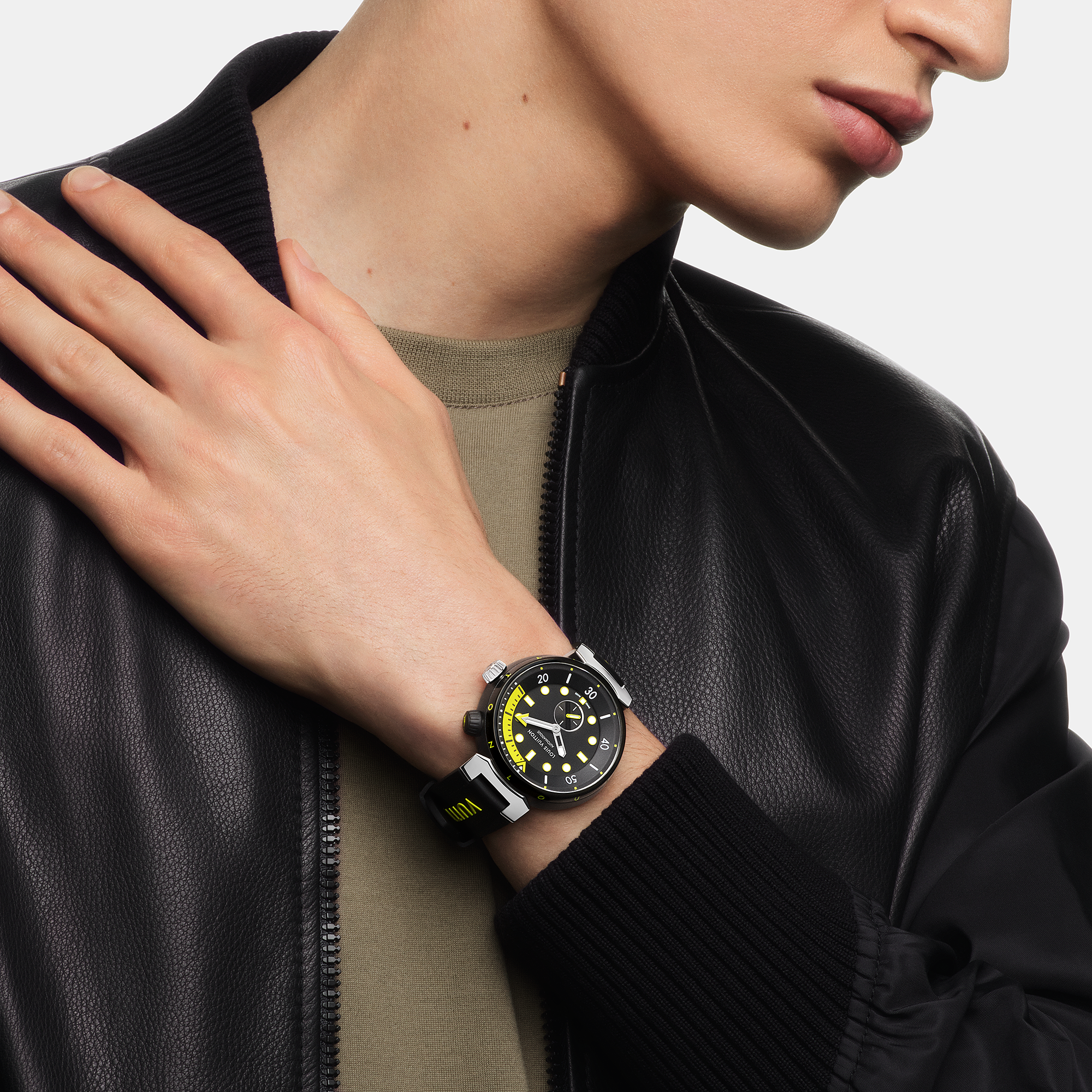 TAMBOUR STREET DIVER stainless steel automatic watch, 44 mm - 5
