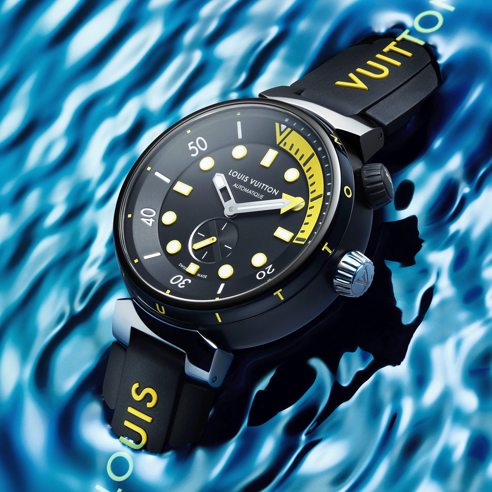 TAMBOUR STREET DIVER stainless steel automatic watch, 44 mm - 11